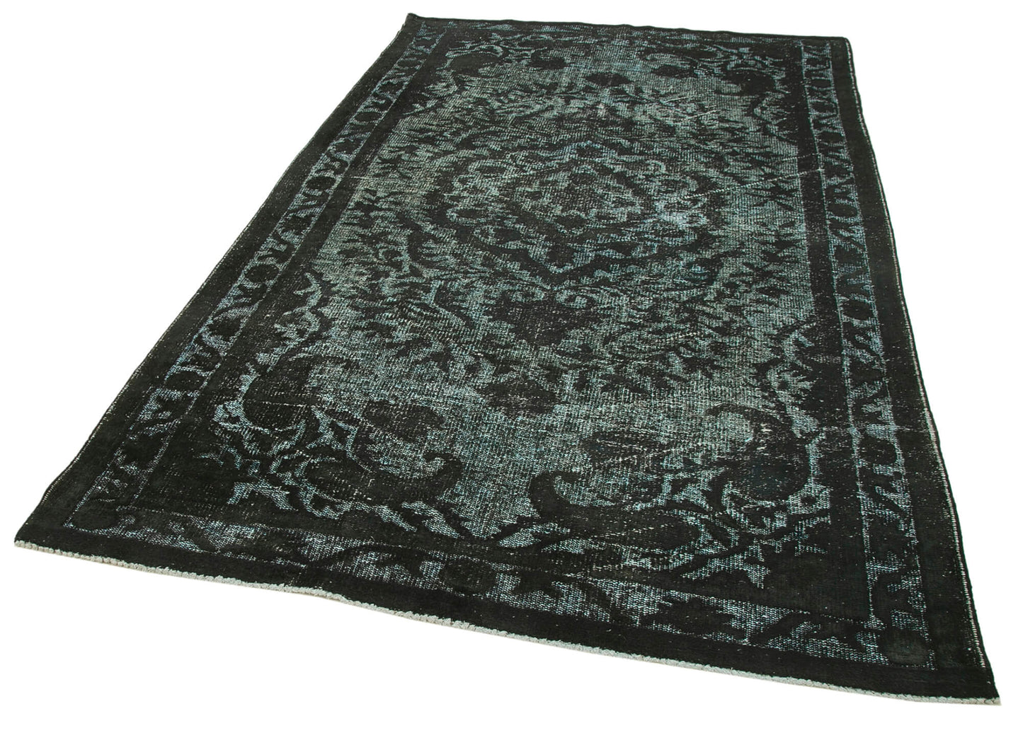 6x9 Black Over Dyed Rug - 22306