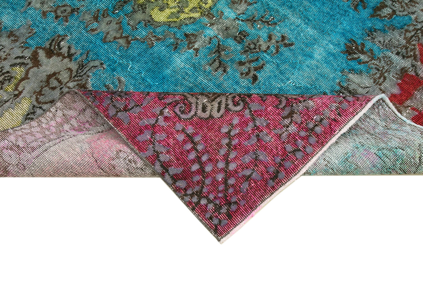 6x9 Multicolor Over Dyed Rug - 22316