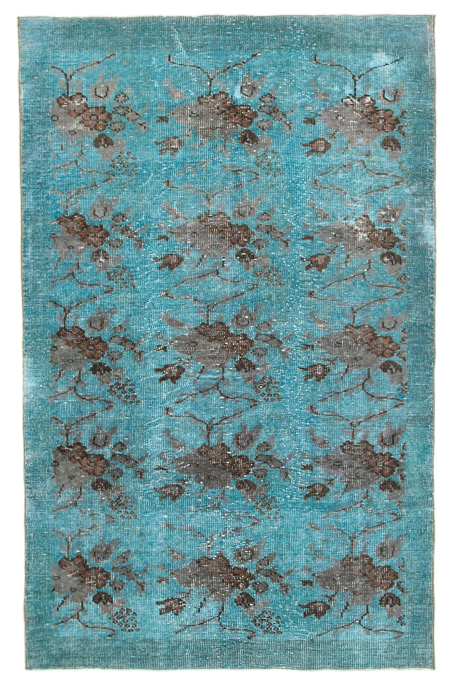 5x9 Turquoise Over Dyed Rug - 22322
