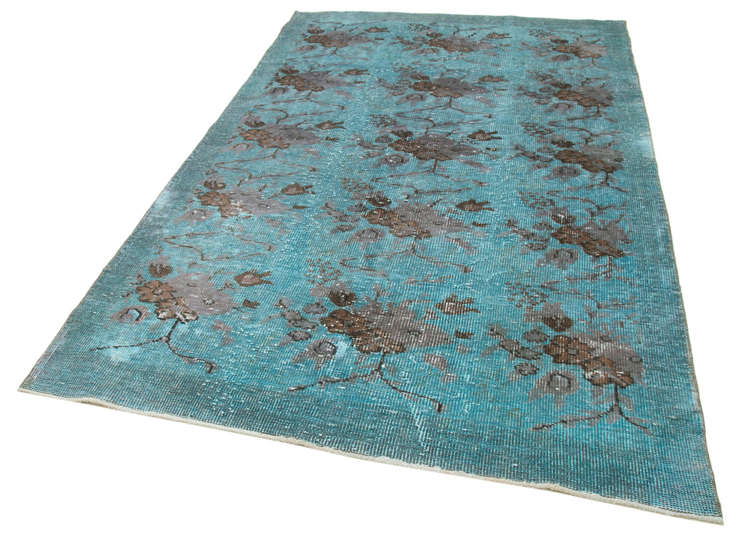 5x9 Turquoise Over Dyed Rug - 22322