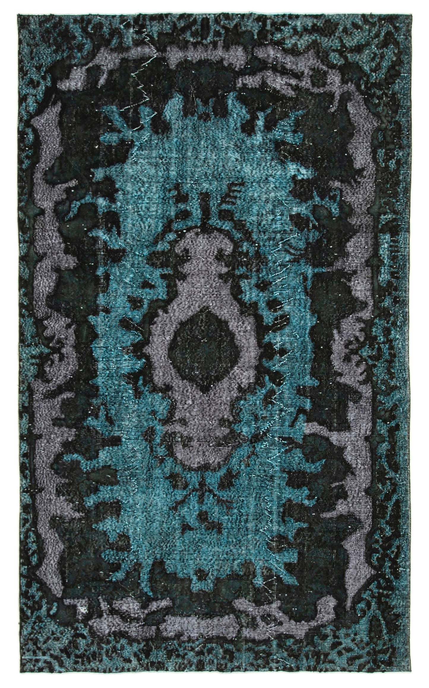 6x10 Black Over Dyed Rug - 22333