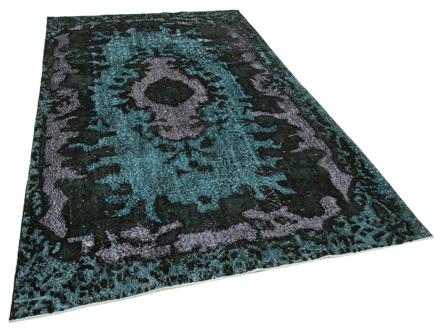 6x10 Black Over Dyed Rug - 22333