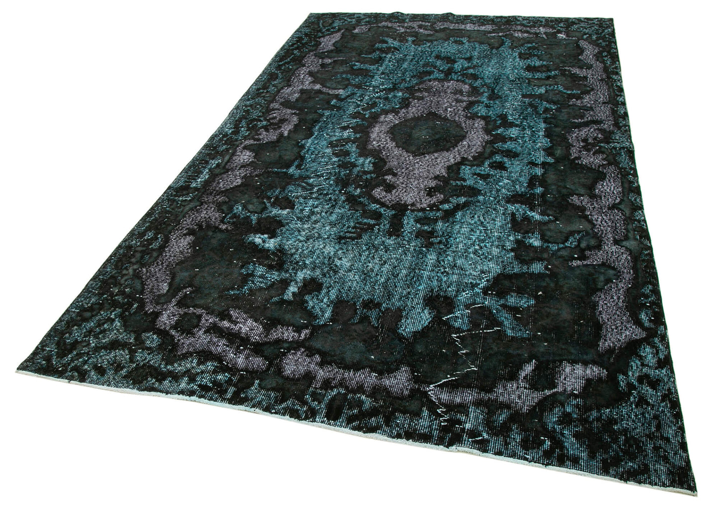 6x10 Black Over Dyed Rug - 22333