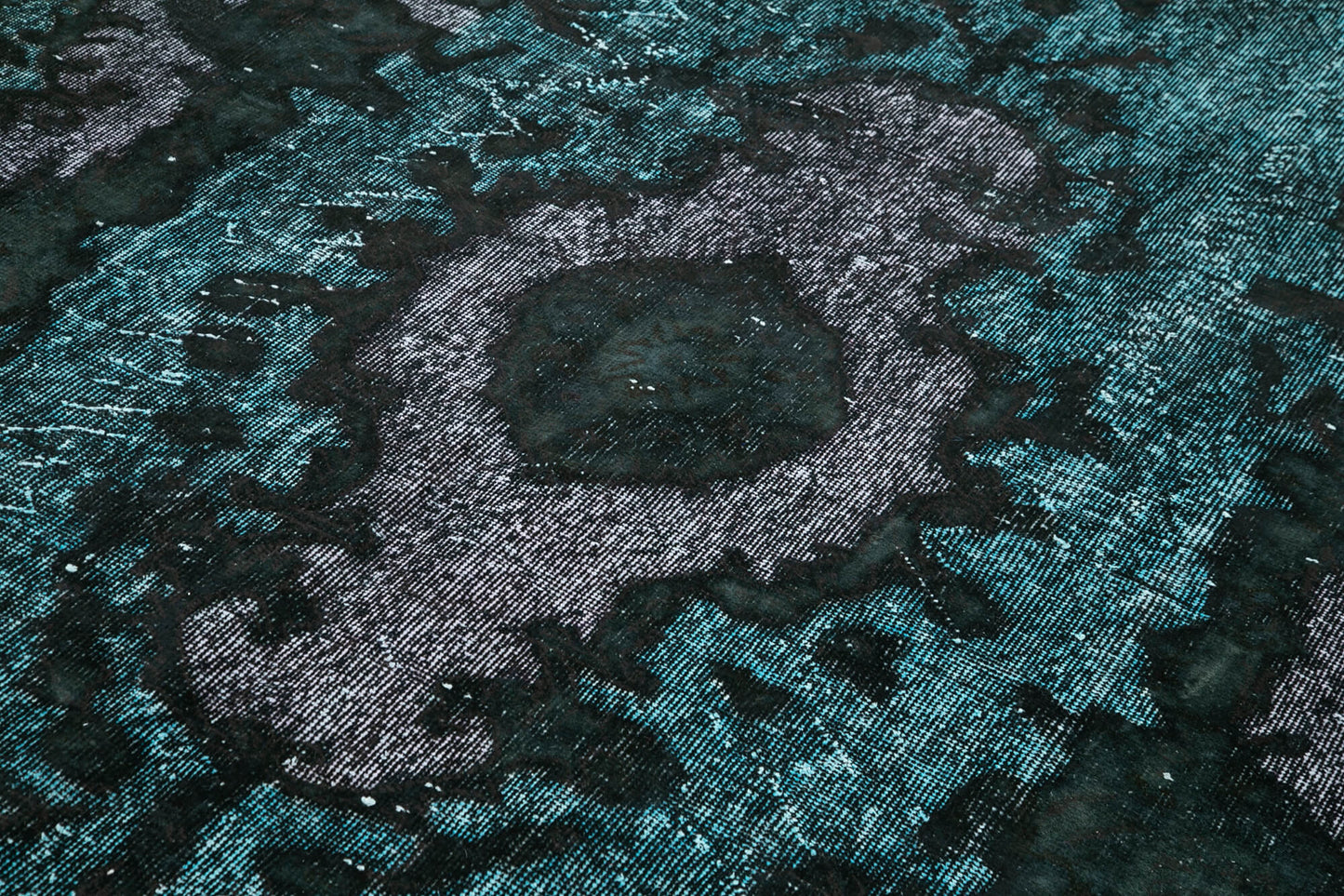 6x10 Black Over Dyed Rug - 22333