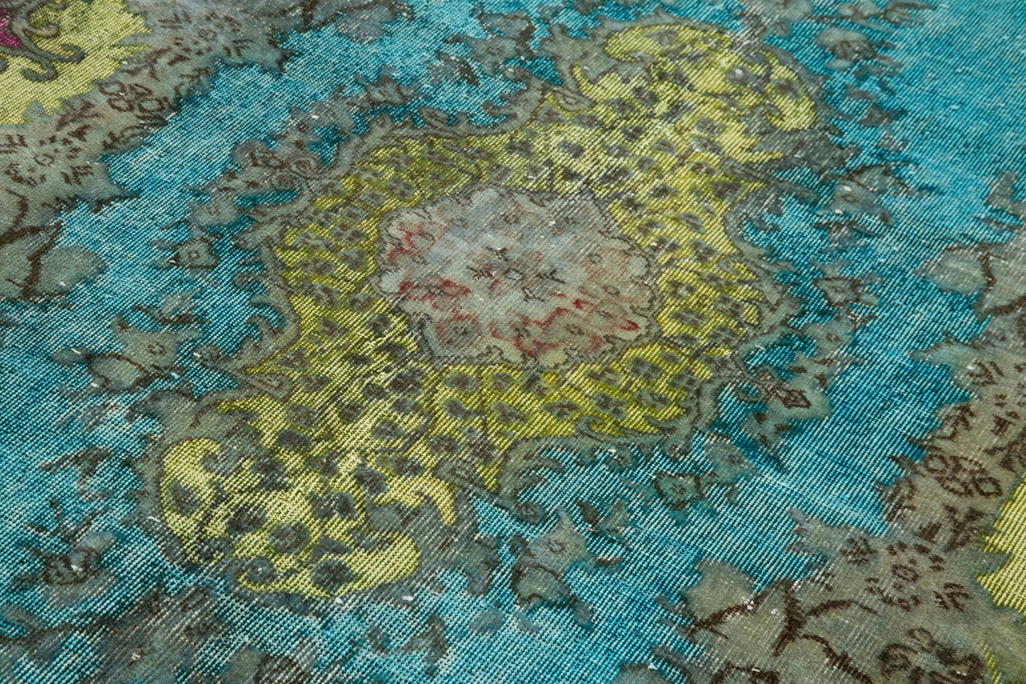 5x9 Turquoise Over Dyed Rug - 22369