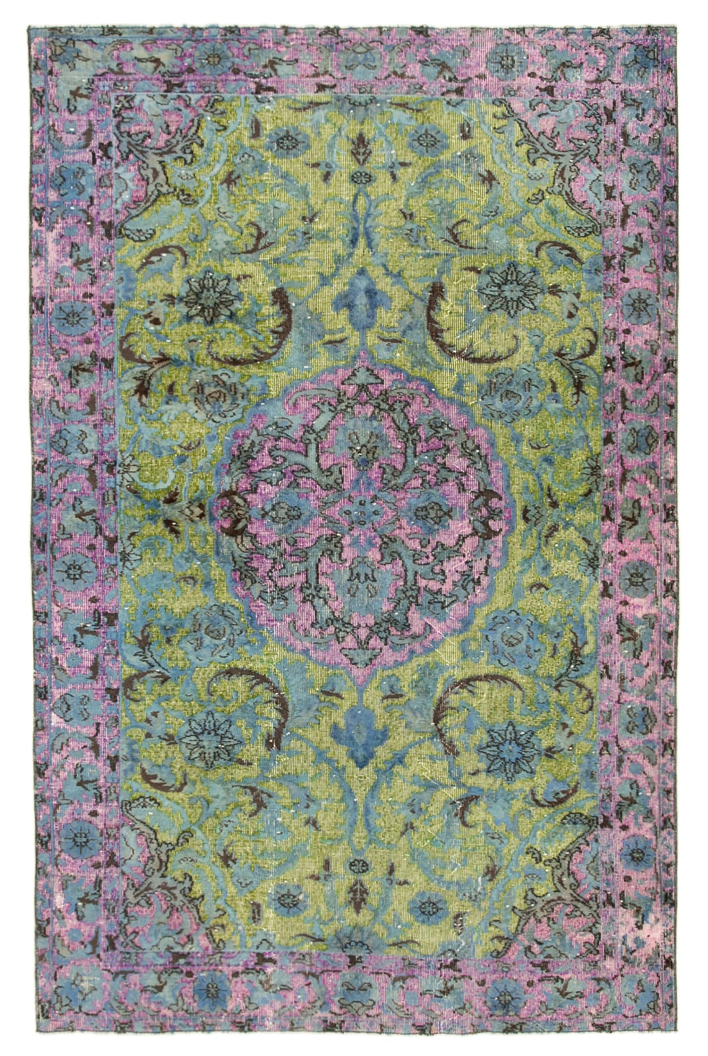 6x9 Pink Over Dyed Rug - 22377