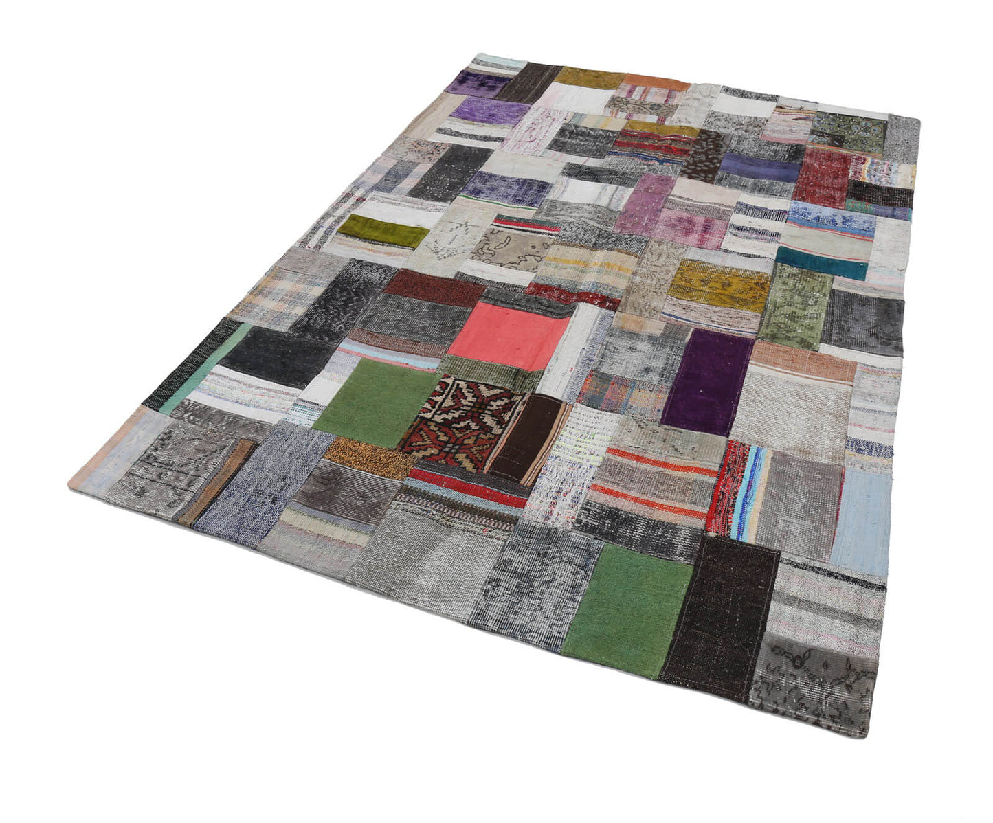 6x8 Multicolor Kilim Patchwork Rug - 22485
