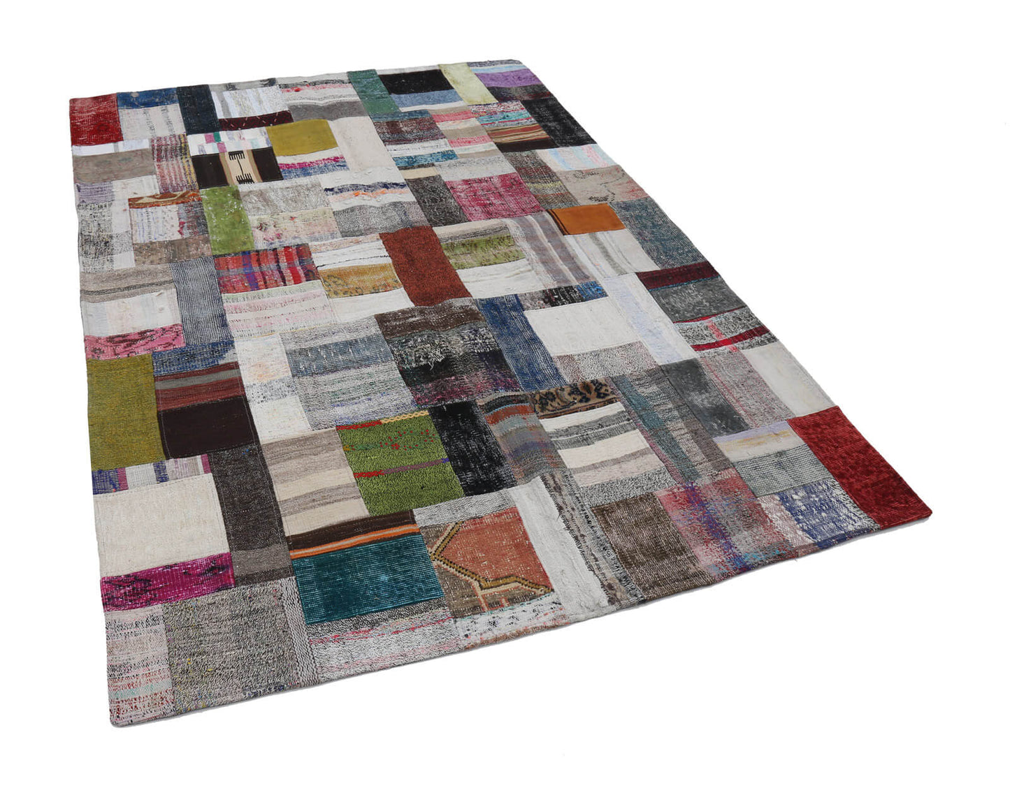 6x8 Multicolor Kilim Patchwork Rug - 22489