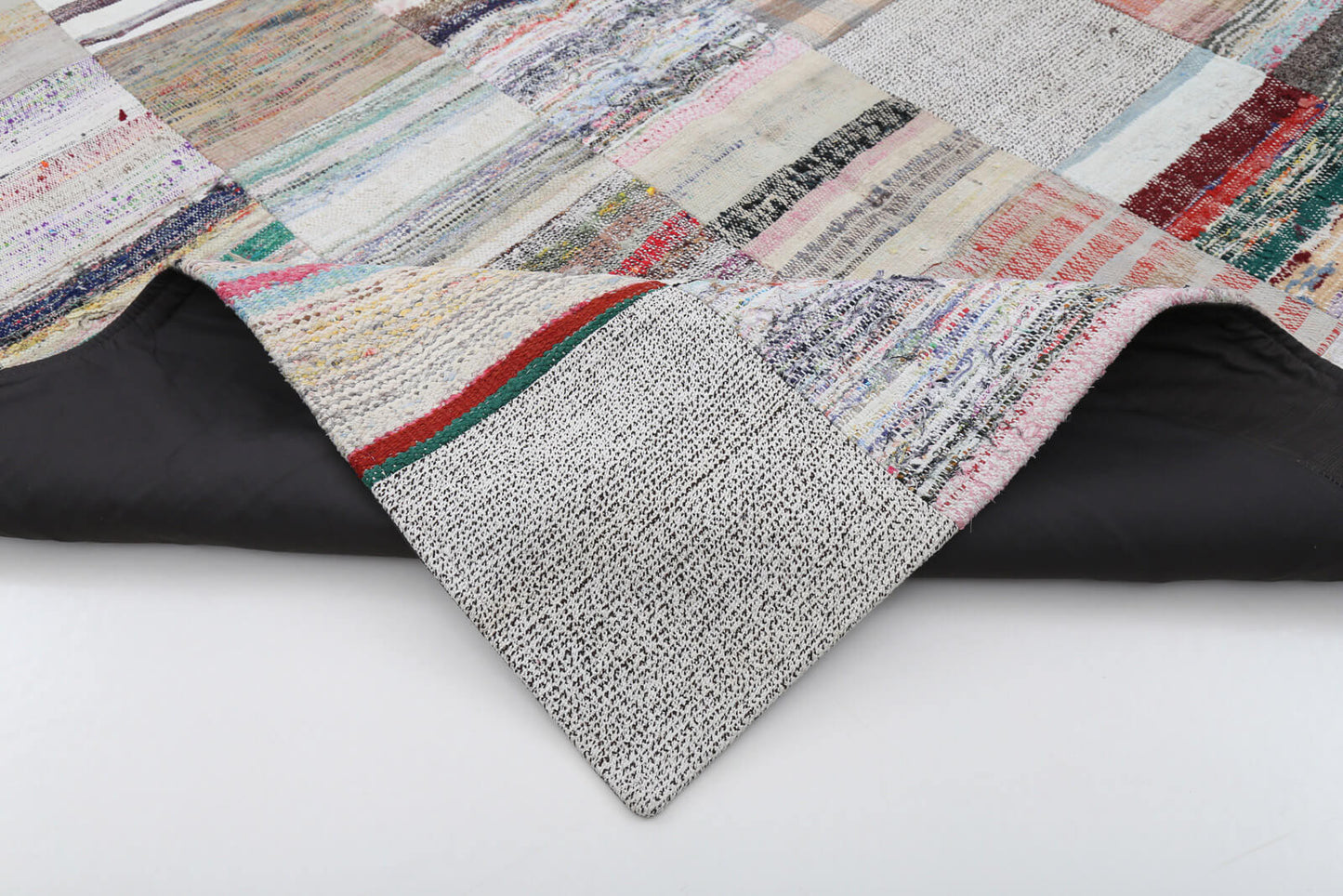 7x10 Beige Kilim Patchwork Rug - 22496