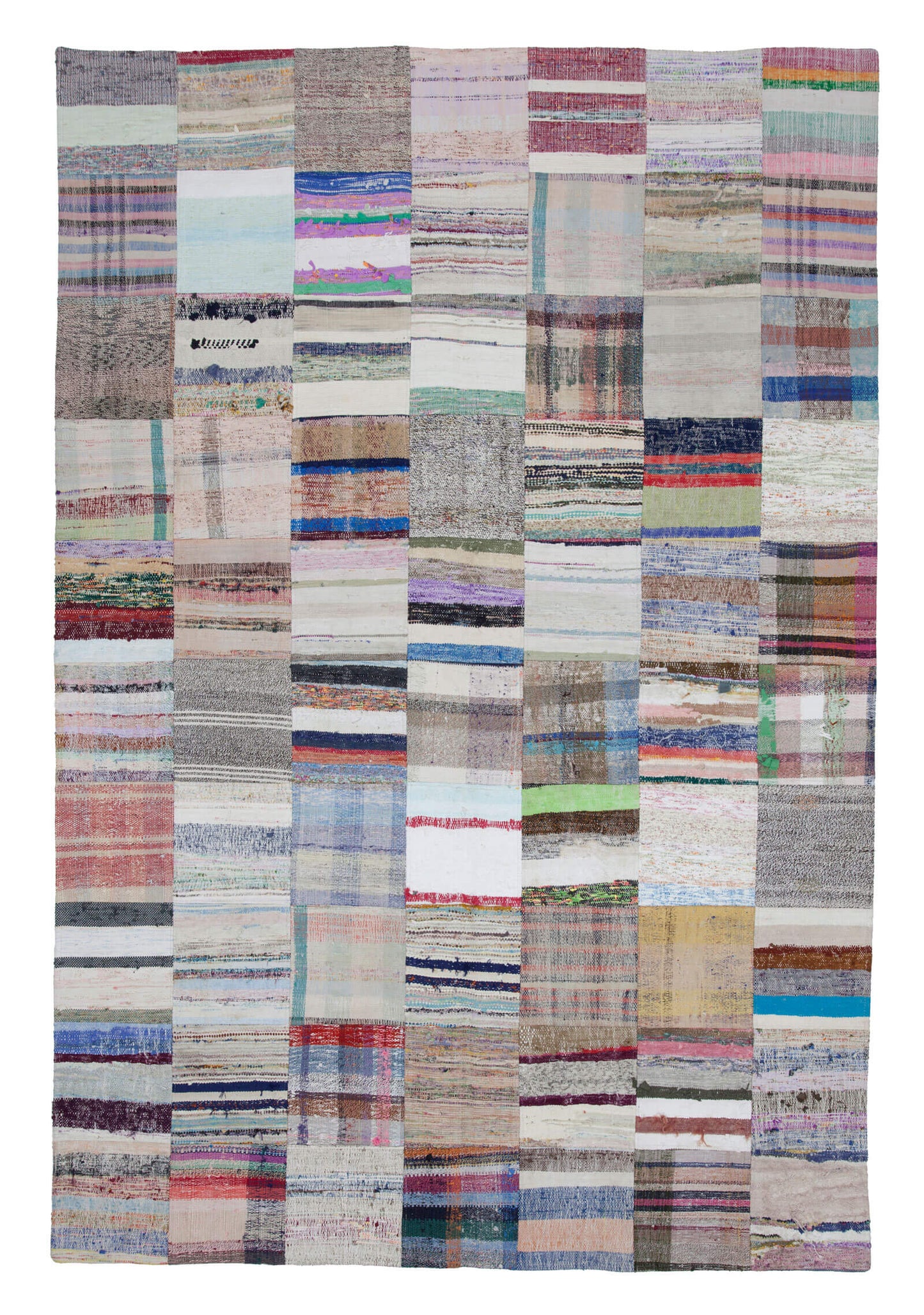 7x10 Multicolor Kilim Patchwork Rug - 22498