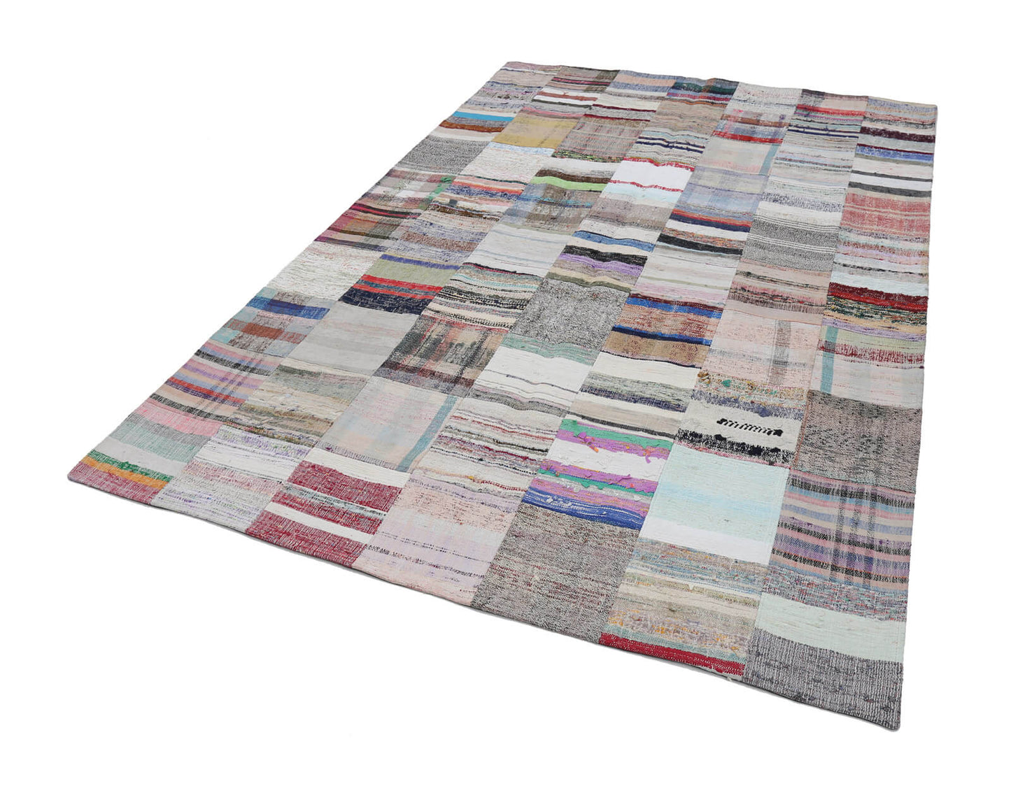 7x10 Multicolor Kilim Patchwork Rug - 22498