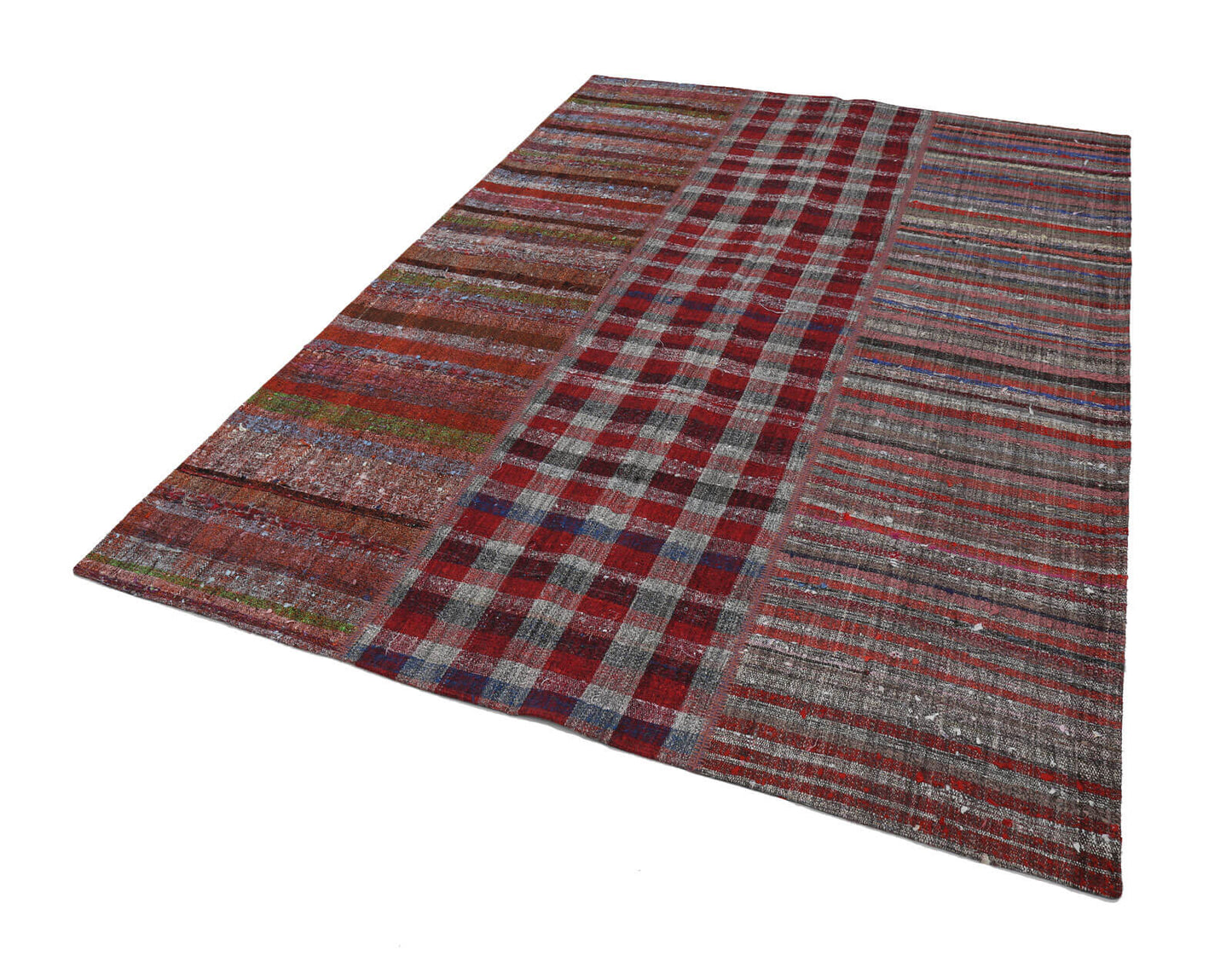 7x10 Multicolor Kilim Patchwork Rug - 22511
