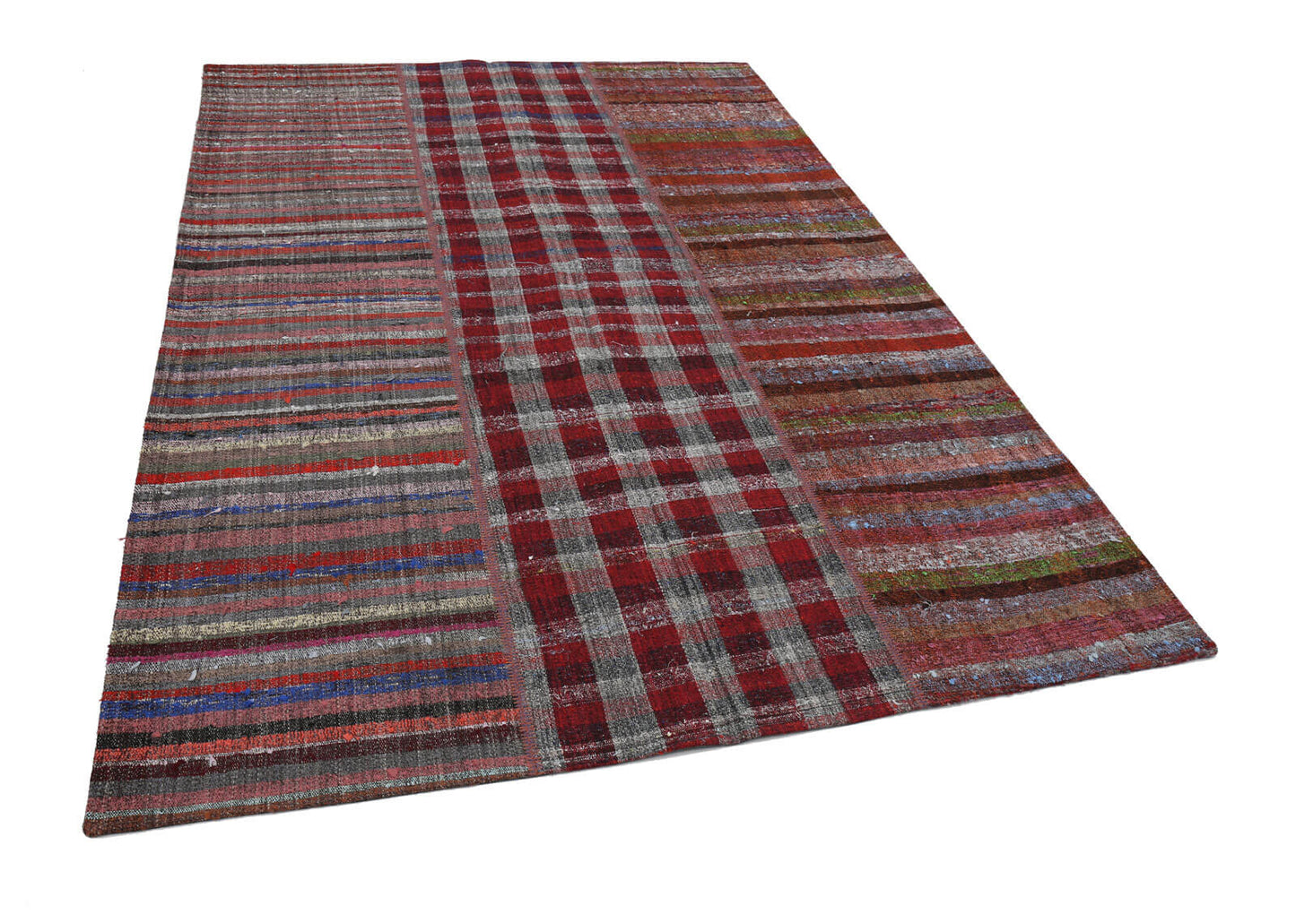 7x10 Multicolor Kilim Patchwork Rug - 22511