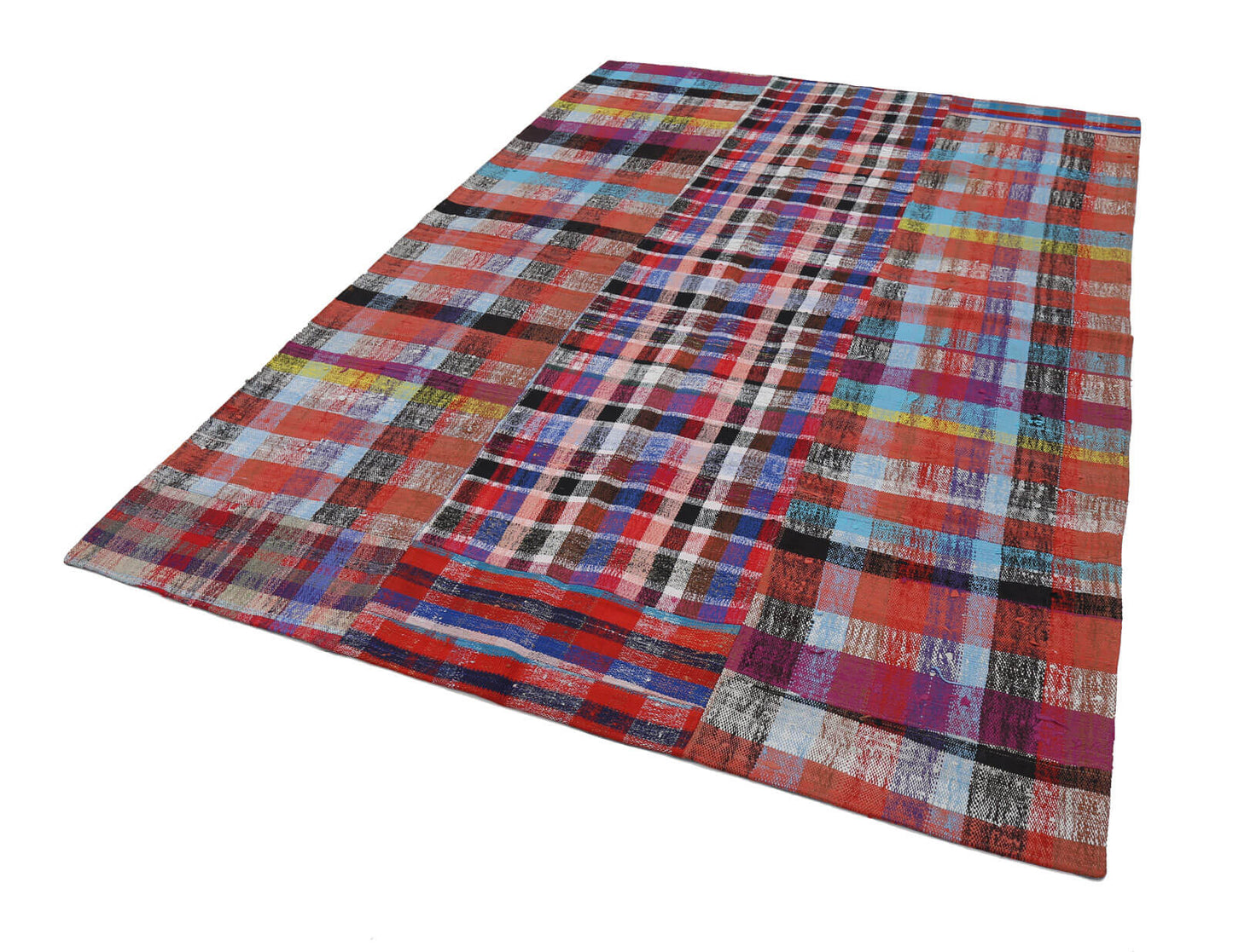 7x10 Multicolor Kilim Patchwork Rug - 22512