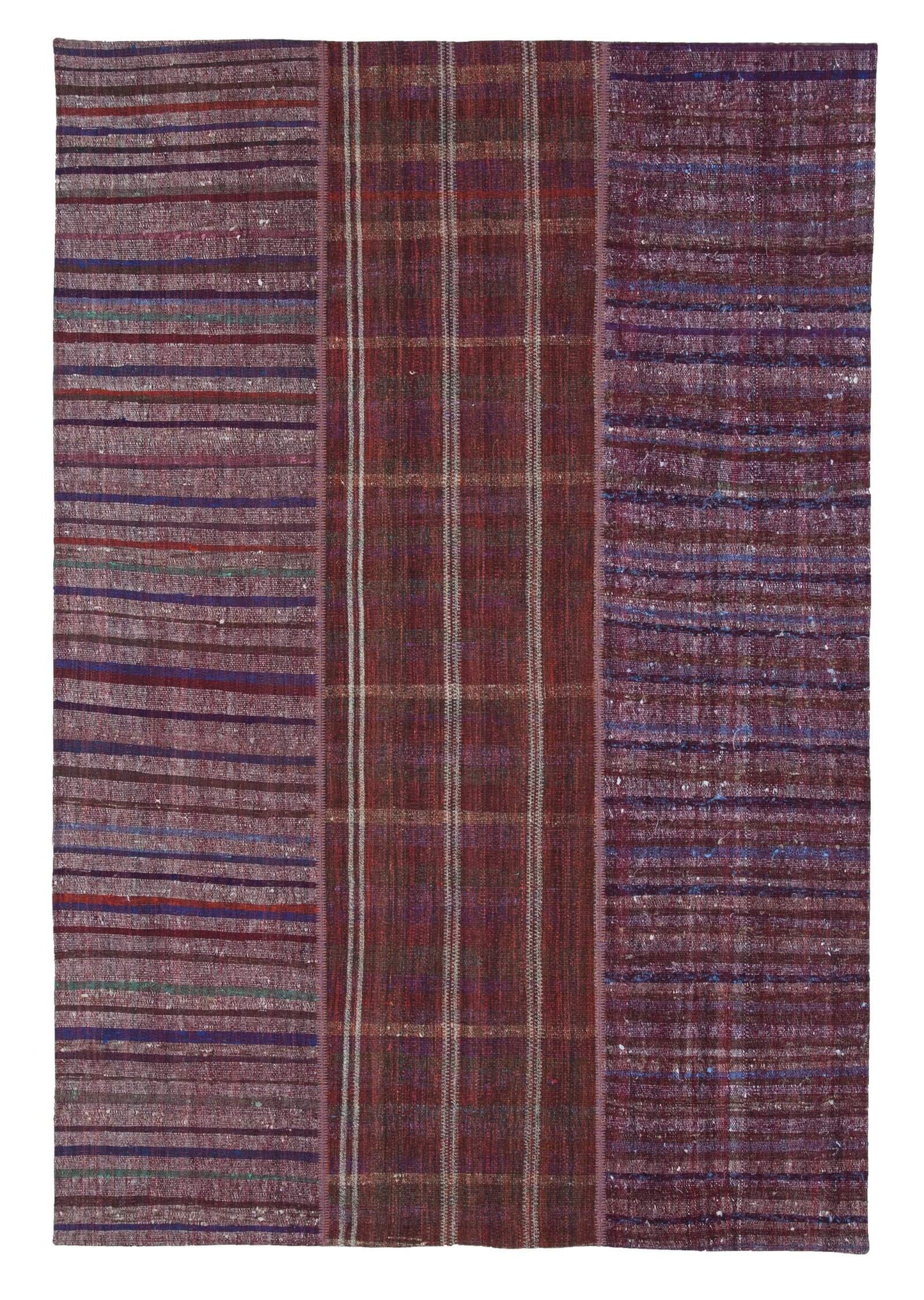 7x10 Multicolor Kilim Patchwork Rug - 22513