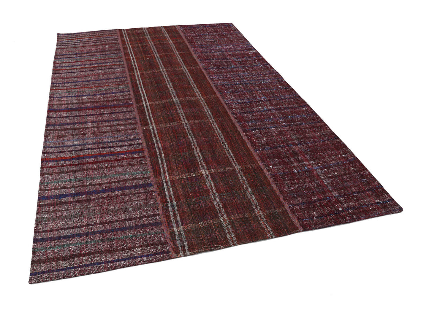 7x10 Multicolor Kilim Patchwork Rug - 22513