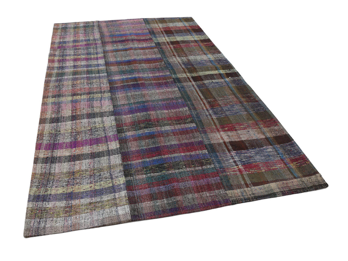 6x10 Multicolor Kilim Patchwork Rug - 22514