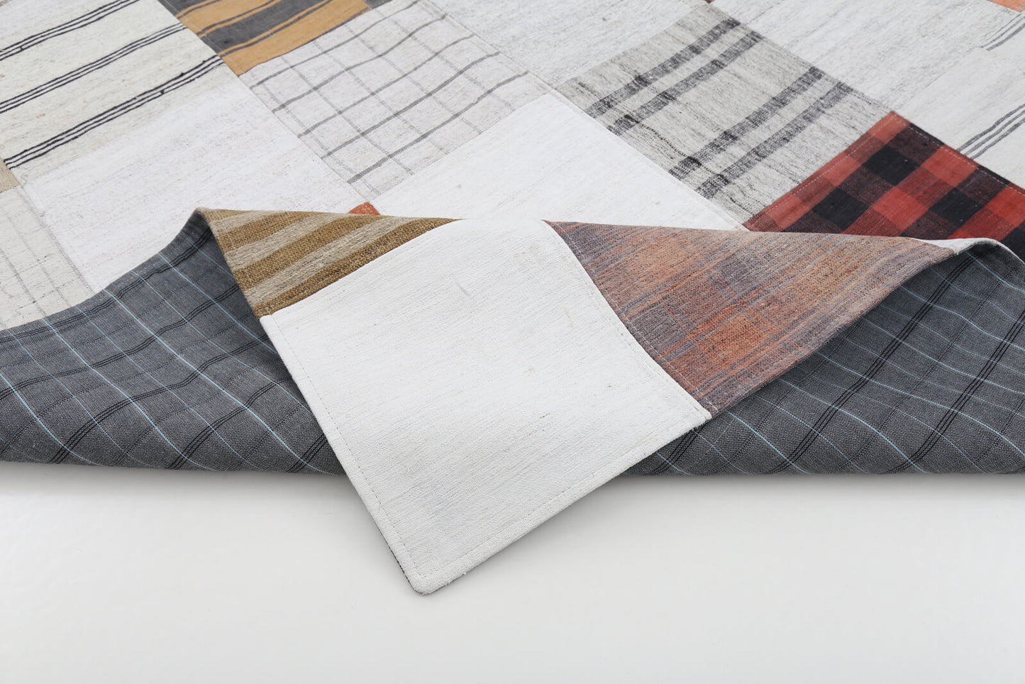 6x8 Beige Kilim Patchwork Rug - 22523