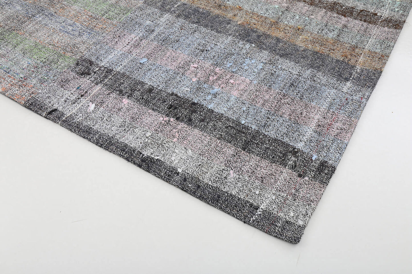 8x11 Grey Kilim Patchwork Rug - 22544