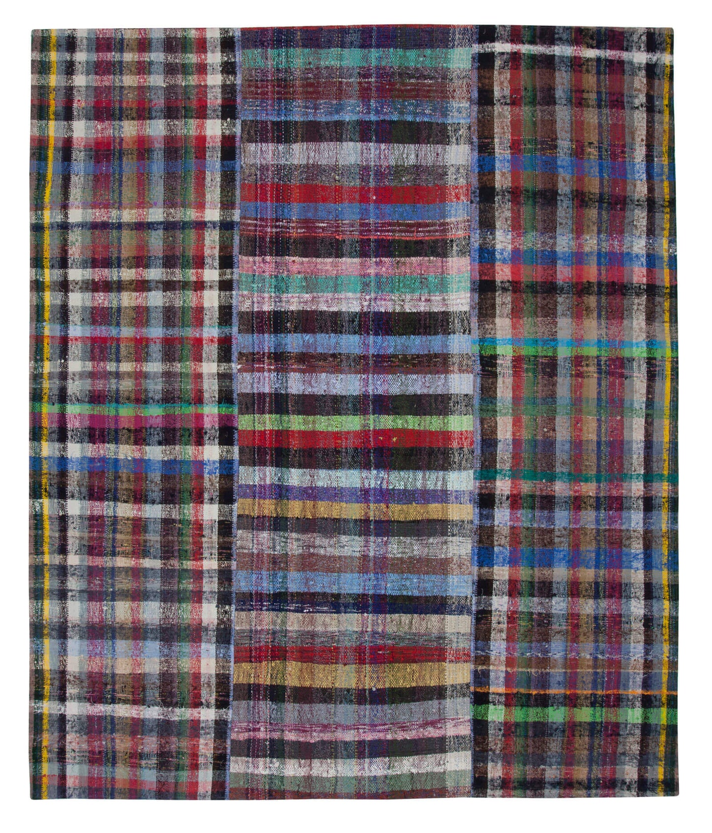 8x10 Multicolor Kilim Patchwork Rug - 22545