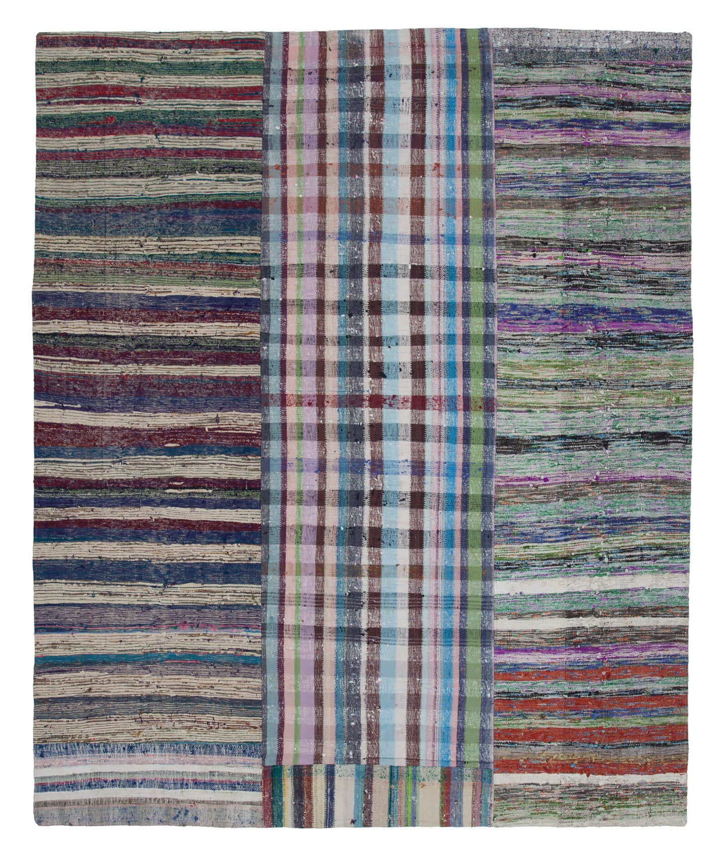 8x10 Multicolor Kilim Patchwork Rug - 22549