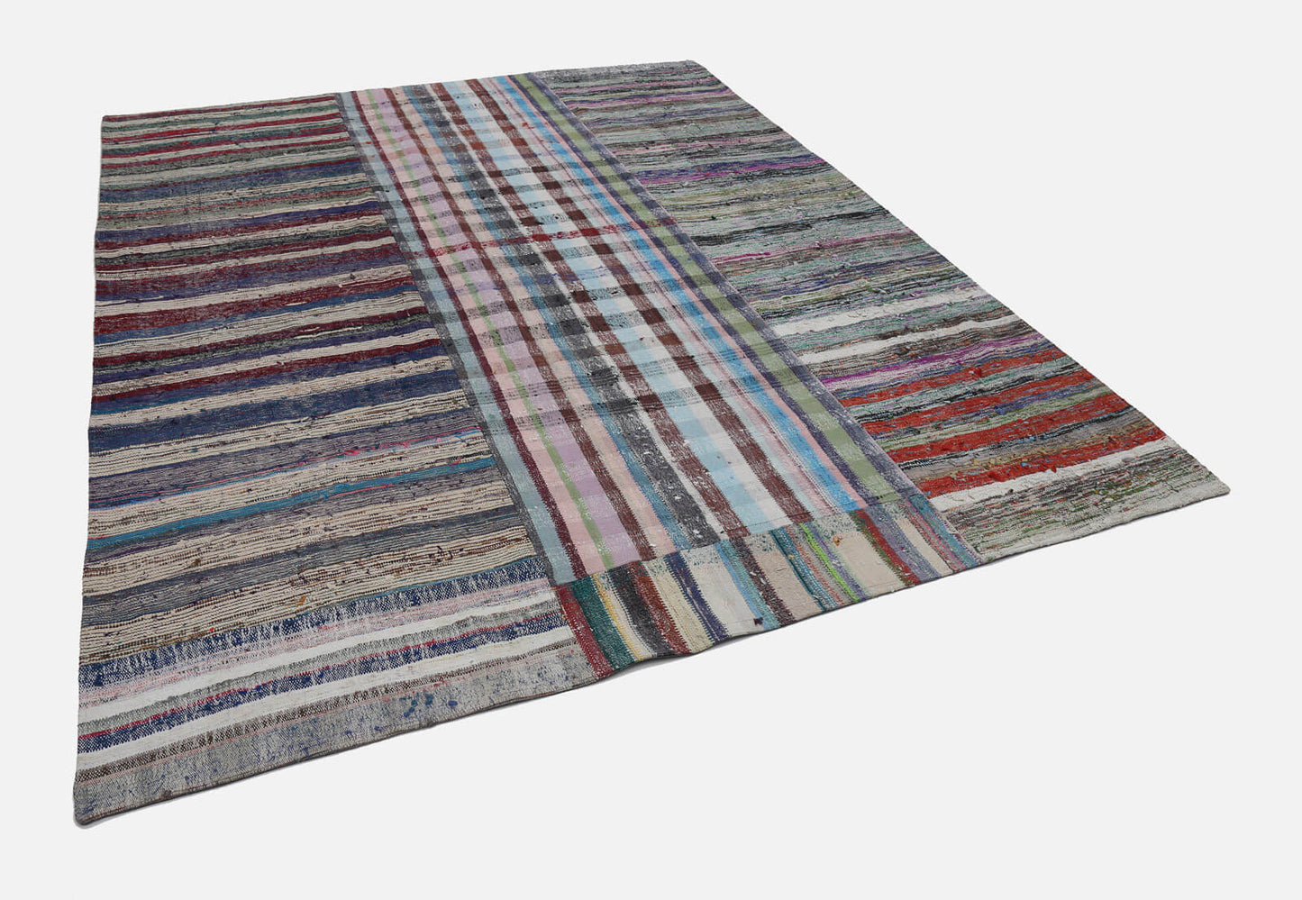 8x10 Multicolor Kilim Patchwork Rug - 22549