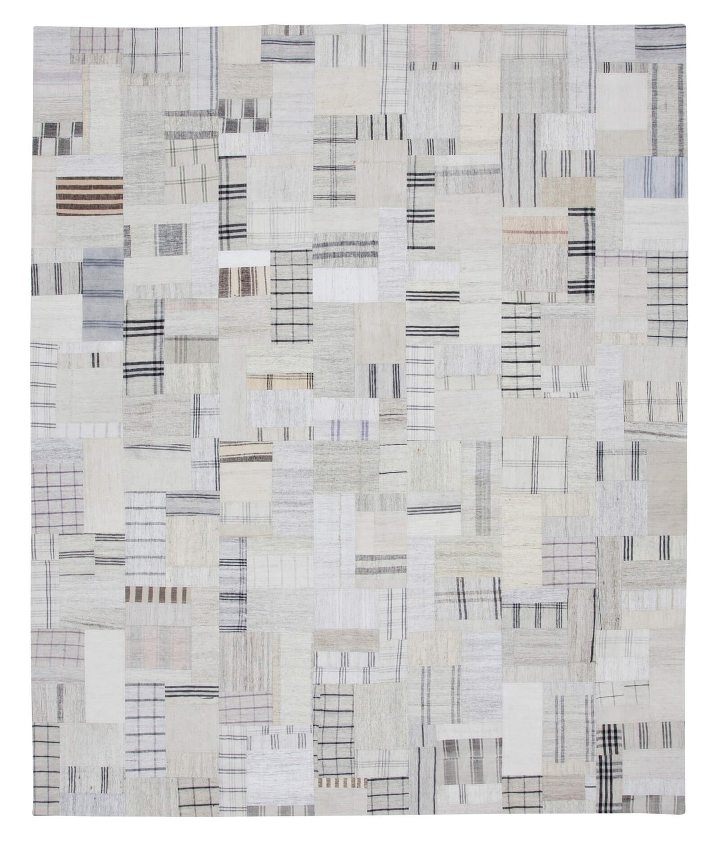 8x10 Beige Kilim Patchwork Rug - 22564