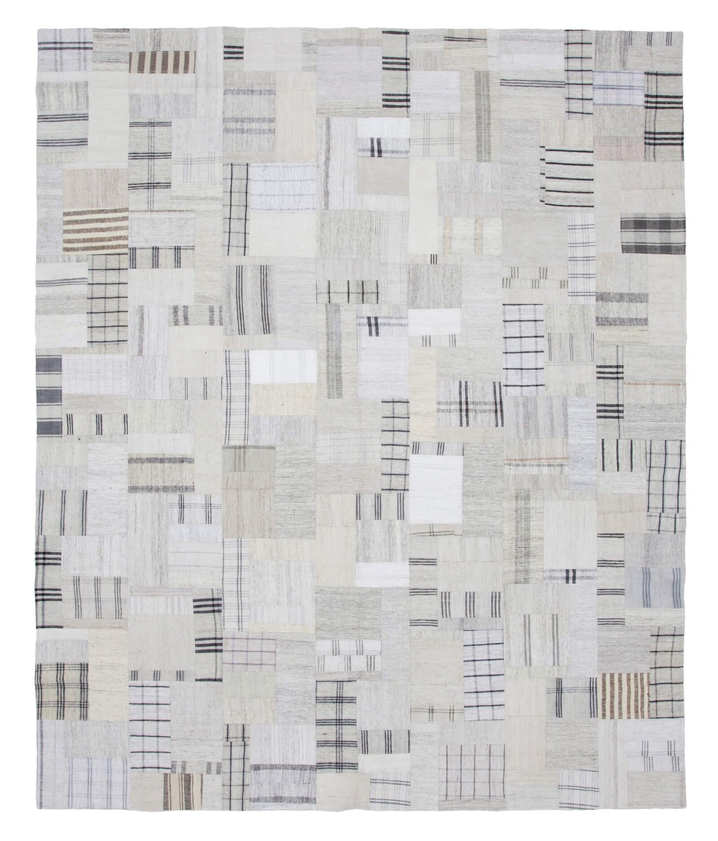 8x10 Beige Kilim Patchwork Rug - 22567