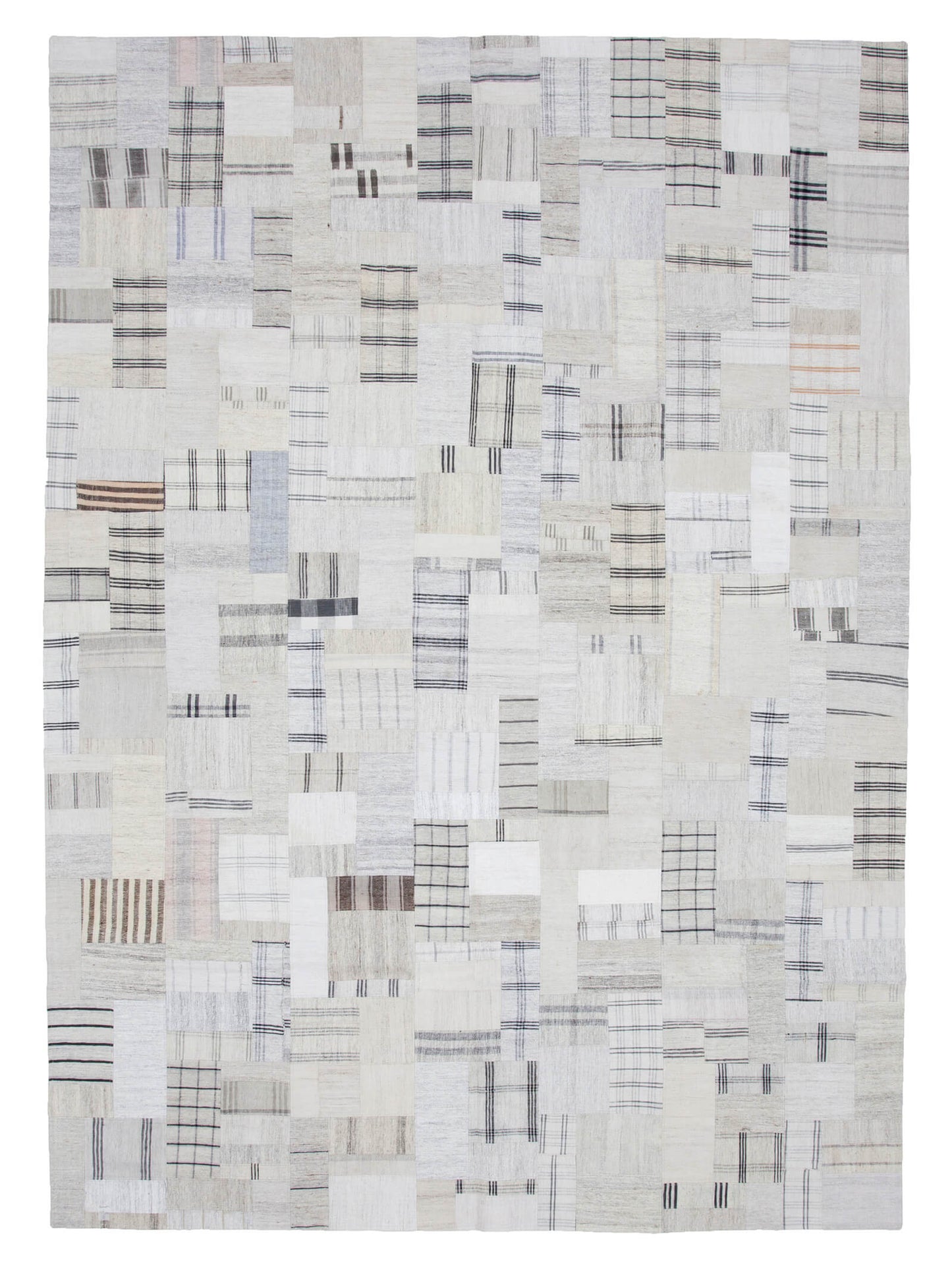 9x12 Beige Kilim Patchwork Rug - 22572