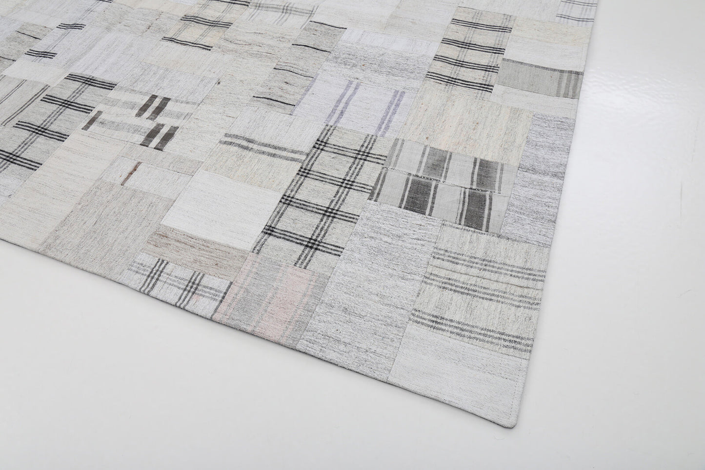 9x12 Beige Kilim Patchwork Rug - 22572