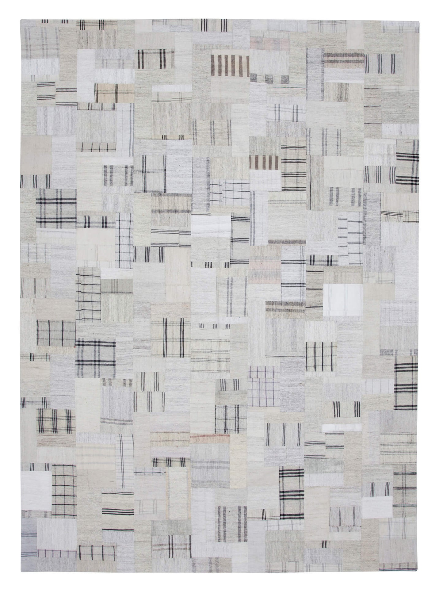 9x12 Beige Kilim Patchwork Rug - 22573
