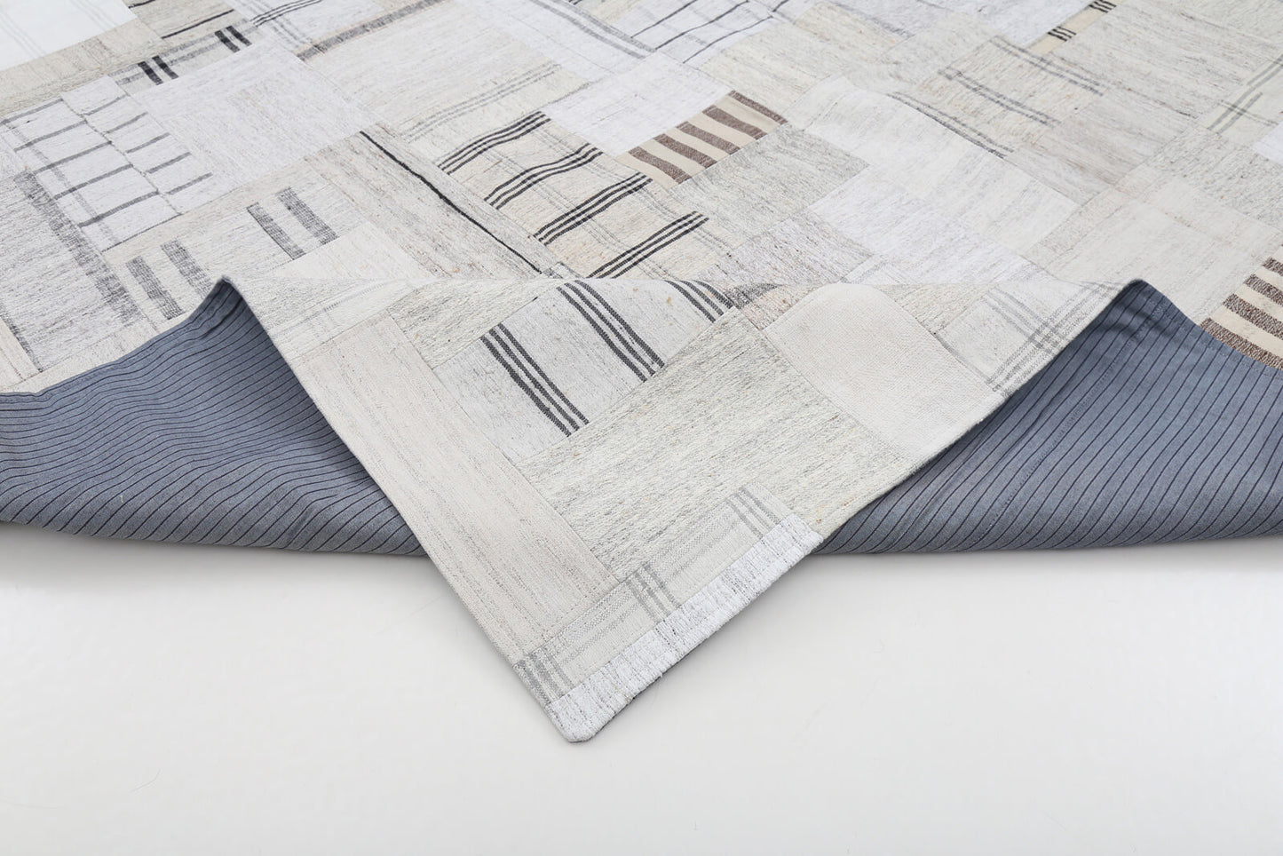 9x12 Beige Kilim Patchwork Rug - 22573