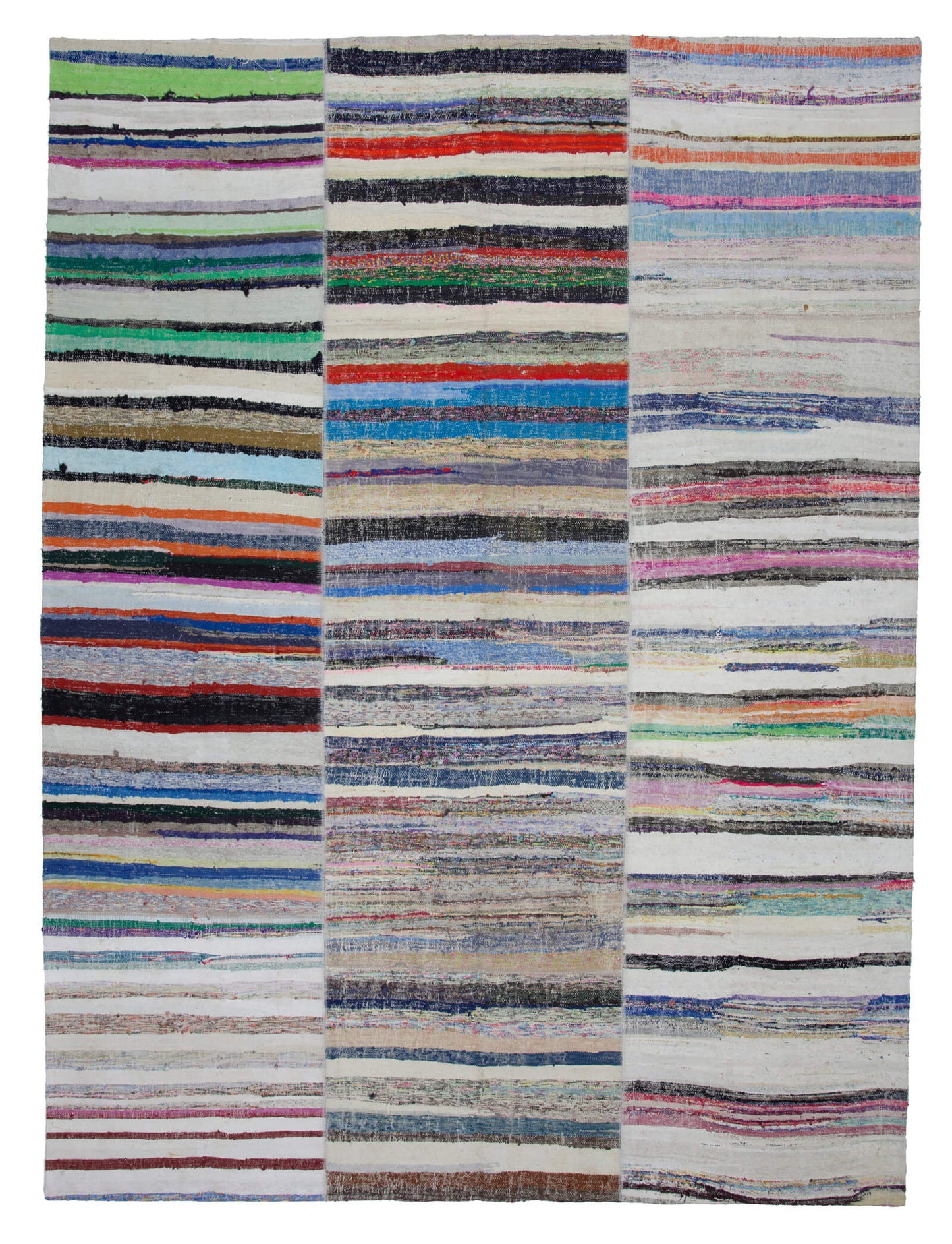 10x13 Beige Kilim Patchwork Rug - 22580