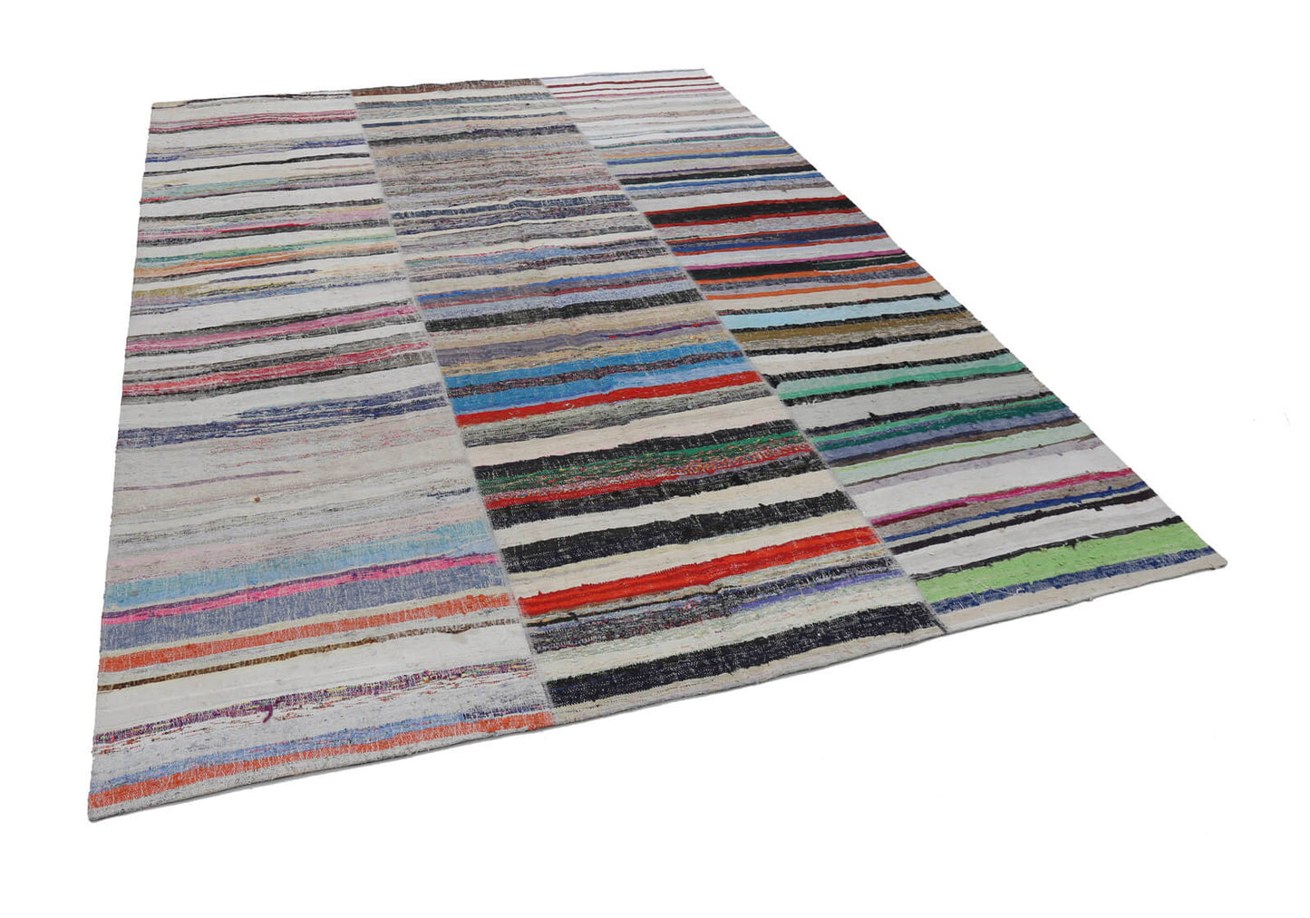 10x13 Beige Kilim Patchwork Rug - 22580