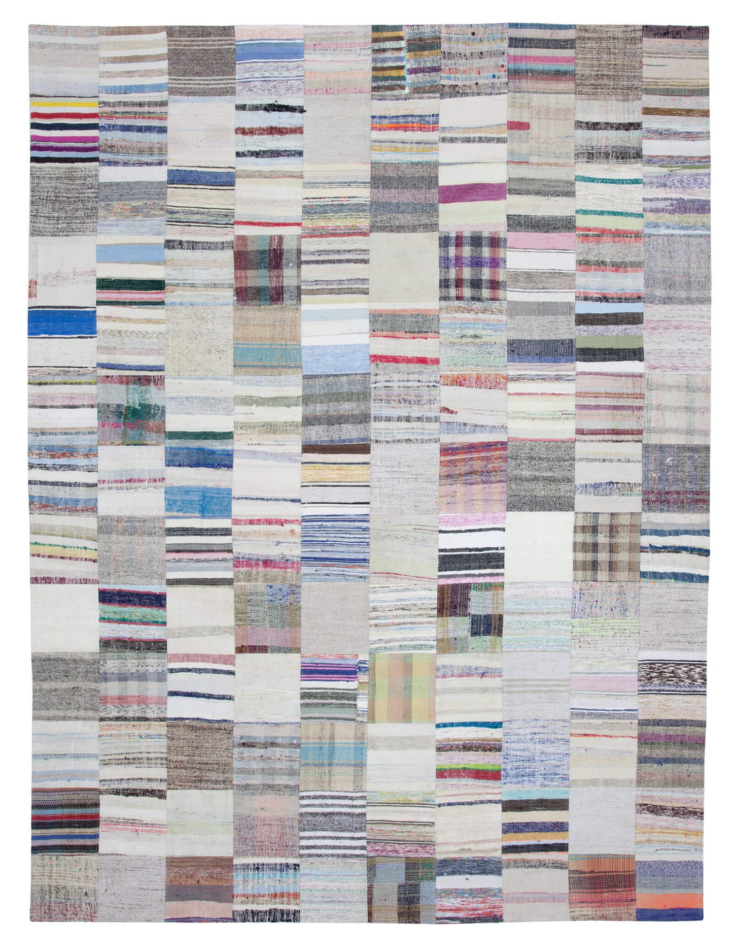 10x13 Beige Kilim Patchwork Rug - 22584