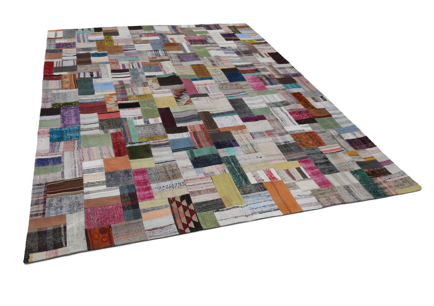 10x13 Multicolor Kilim Patchwork Rug - 22587