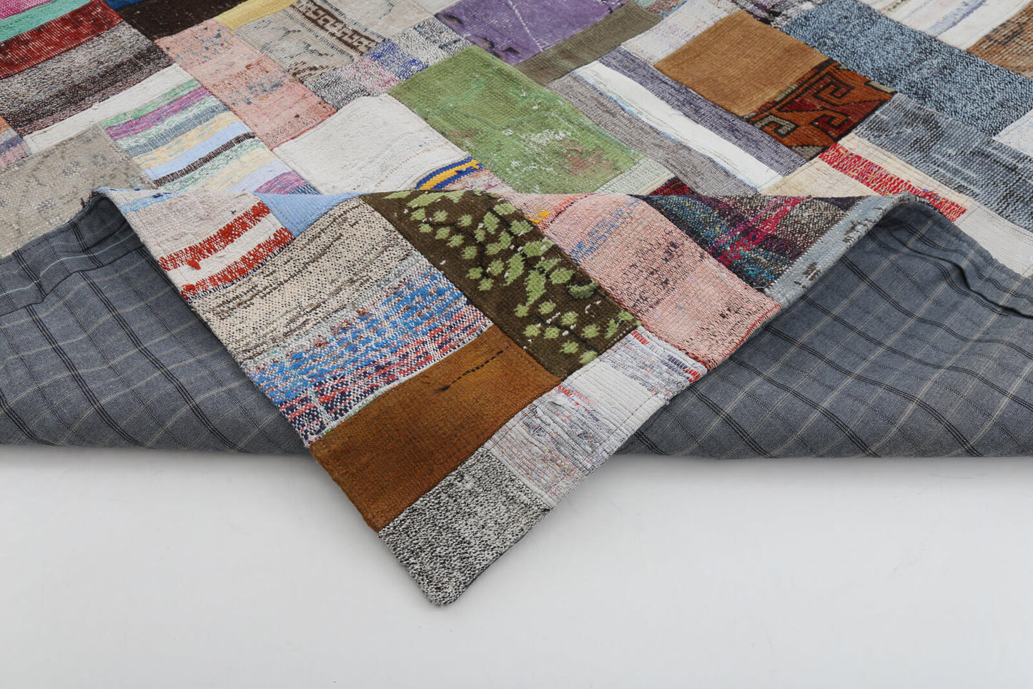 10x13 Multicolor Kilim Patchwork Rug - 22587