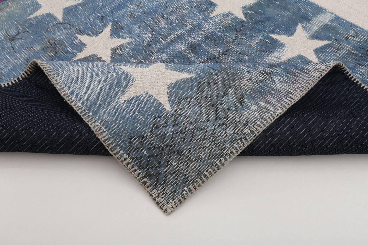 8x10 Usa Flag Patchwork Rug - 22590