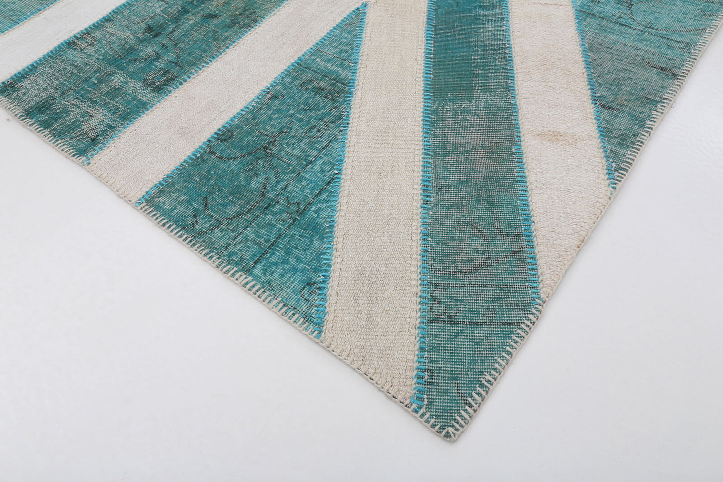 7x10 British Flag Patchwork Rug - 22593