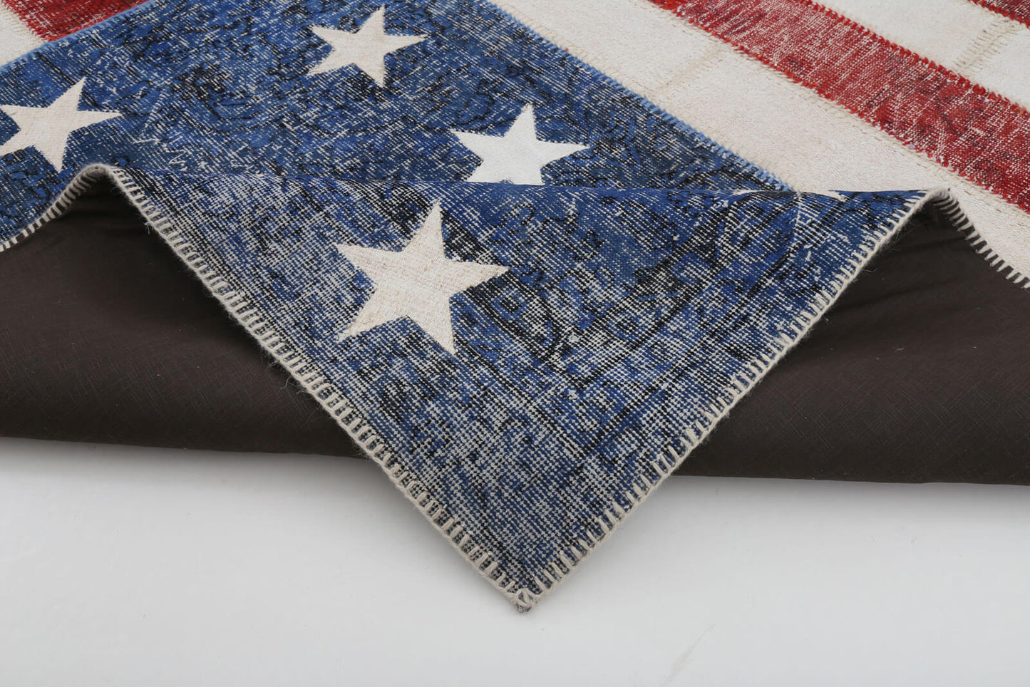 7x10 Usa Flag Patchwork Rug - 22594