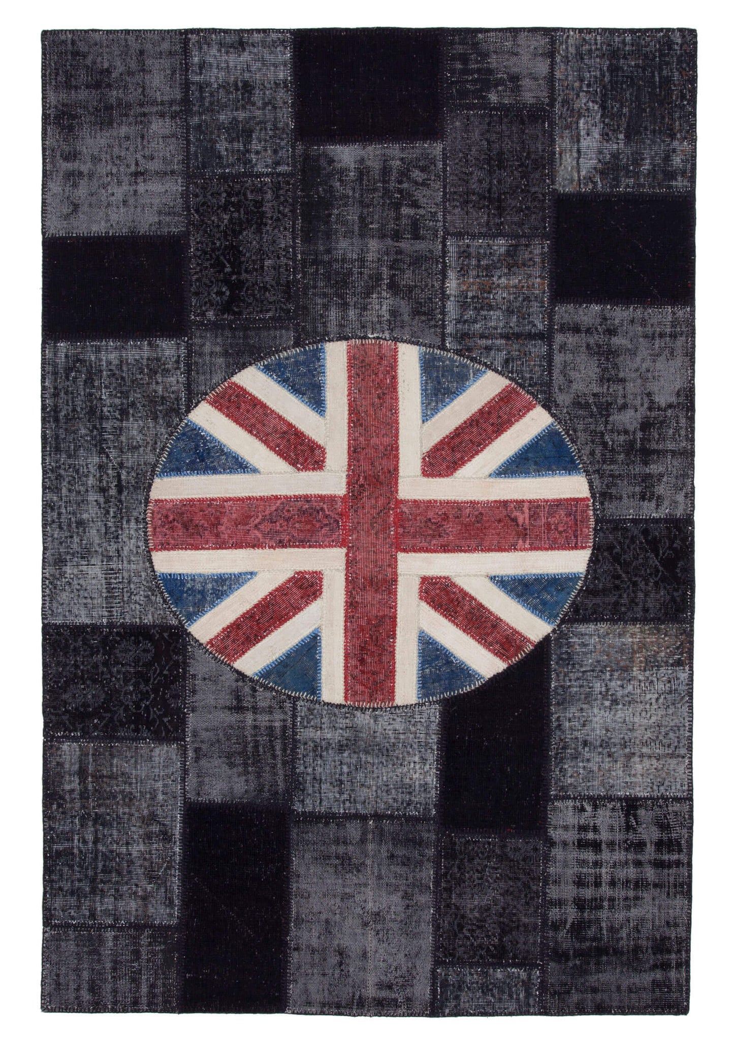 7x10 Uk Flag Patchwork Rug - 22602