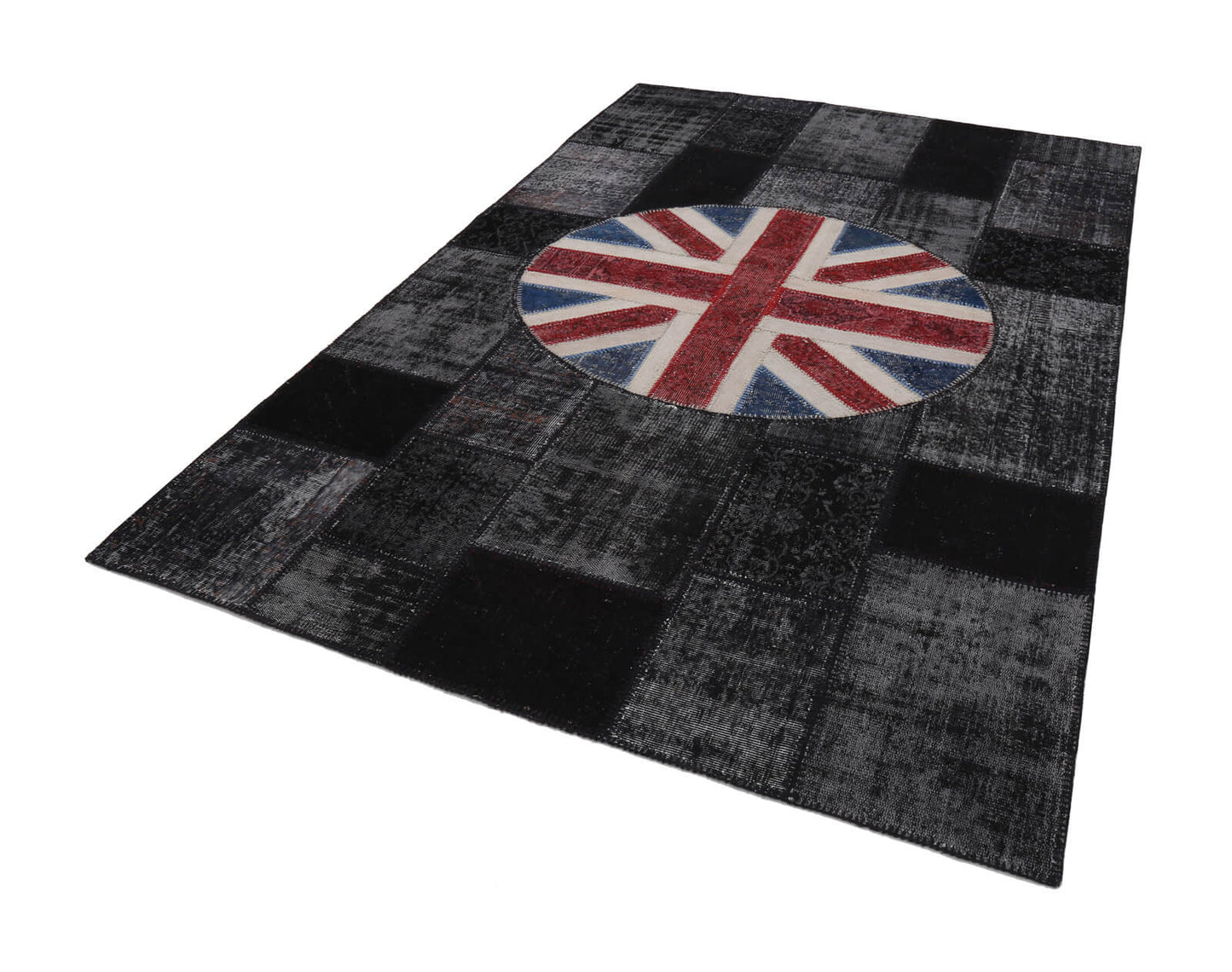 7x10 Uk Flag Patchwork Rug - 22602