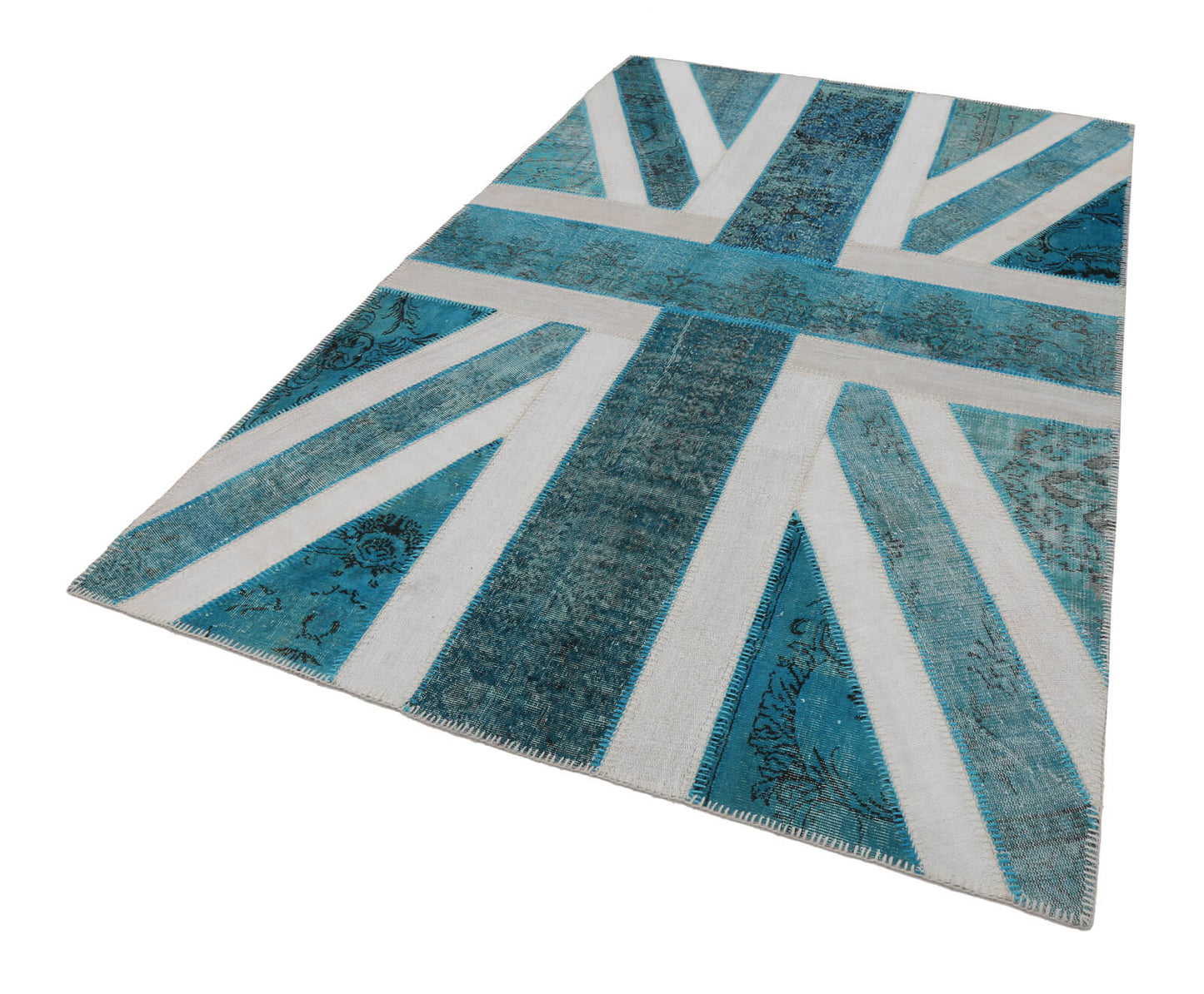 6x10 Uk Flag Patchwork Rug - 22603