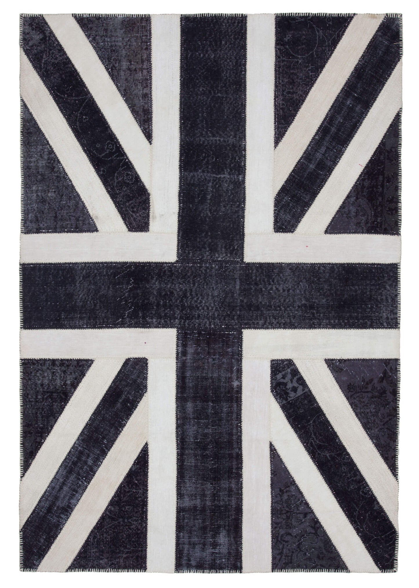 7x10 British Flag Patchwork Rug - 22604