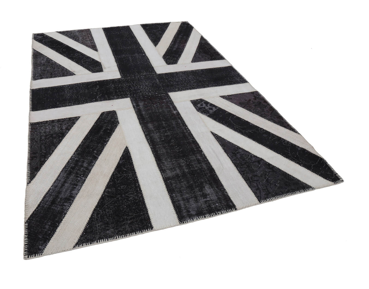 7x10 British Flag Patchwork Rug - 22604
