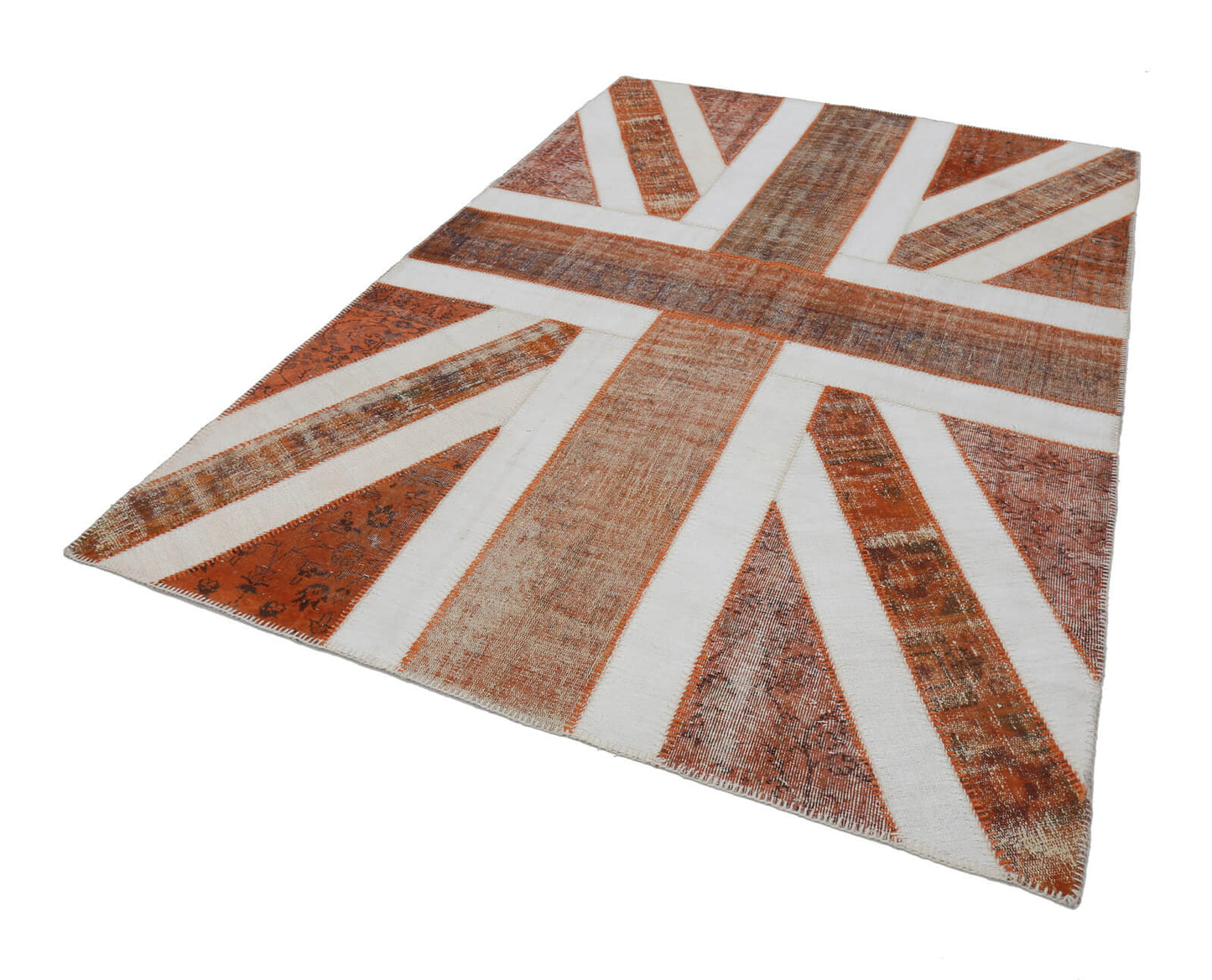 7x10 British Flag Patchwork Rug - 22611