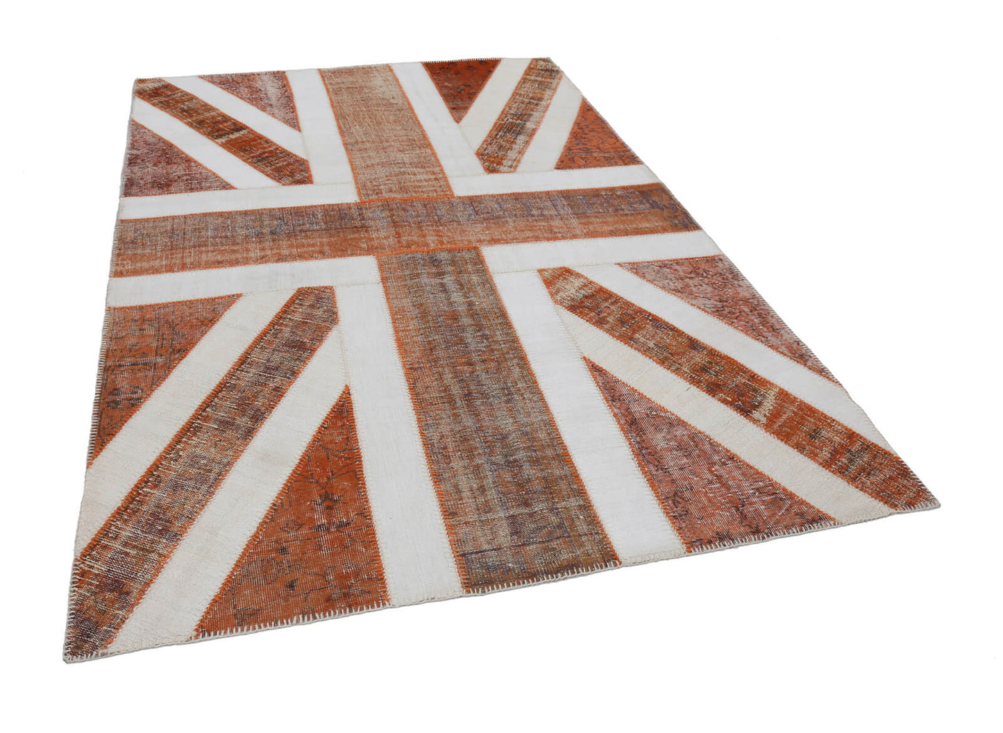 7x10 British Flag Patchwork Rug - 22611