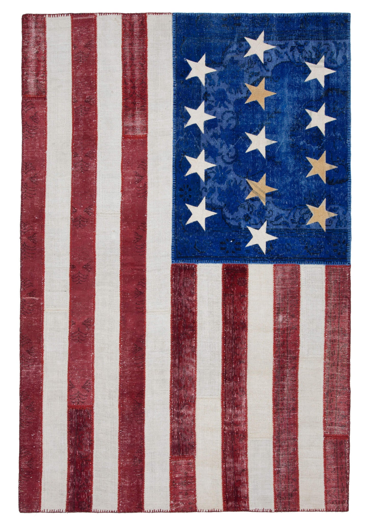 6x10 Usa Flag Patchwork Rug - 22612