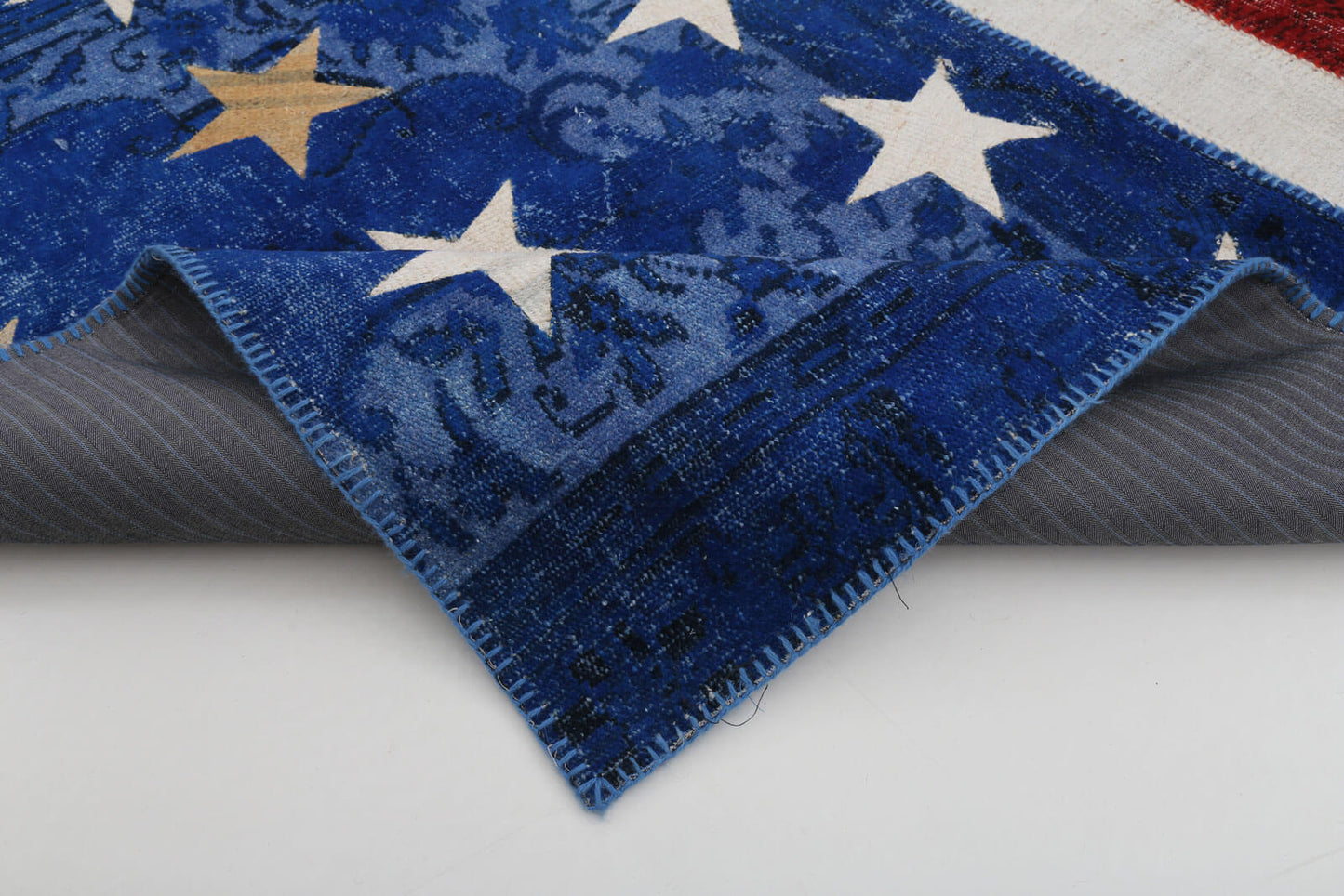 6x10 Usa Flag Patchwork Rug - 22612