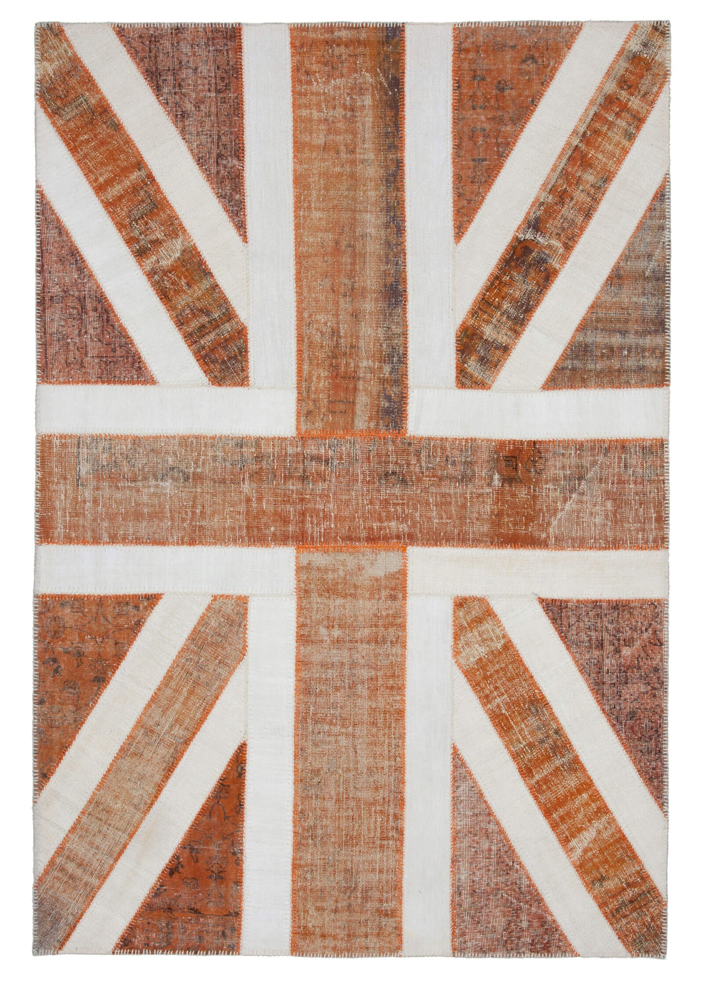 7x10 Uk Flag Patchwork Rug - 22613
